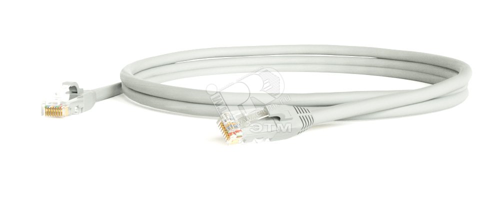Патч-корд кат.6 U/UTP LSZH PC-LPM-UTP-RJ45-RJ45-C6-3M-LSZH-GY 3м сер. 41839 - Hyperline