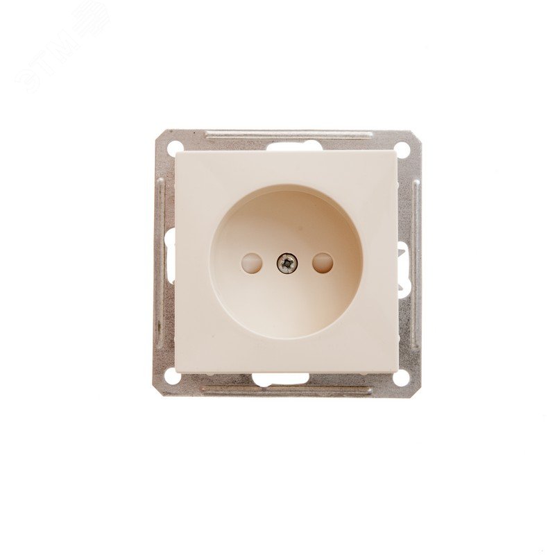 Розетка 1-м СП W59 16А IP20 без заземл. защ. шторки механизм сл. кость SE RS16-151-2-86 - Systeme Electric