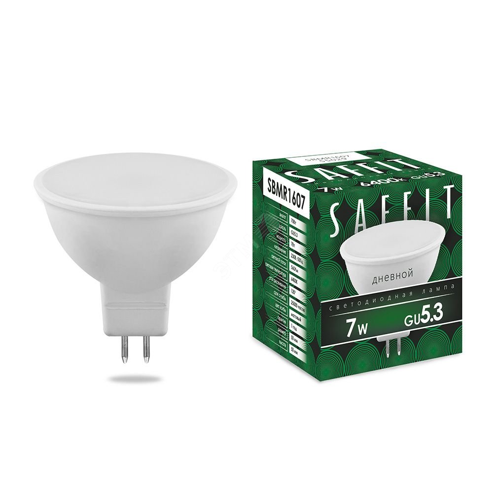 Лампа светодиодная LED 7вт 230в GU5.3 дневной 55029 - Feron