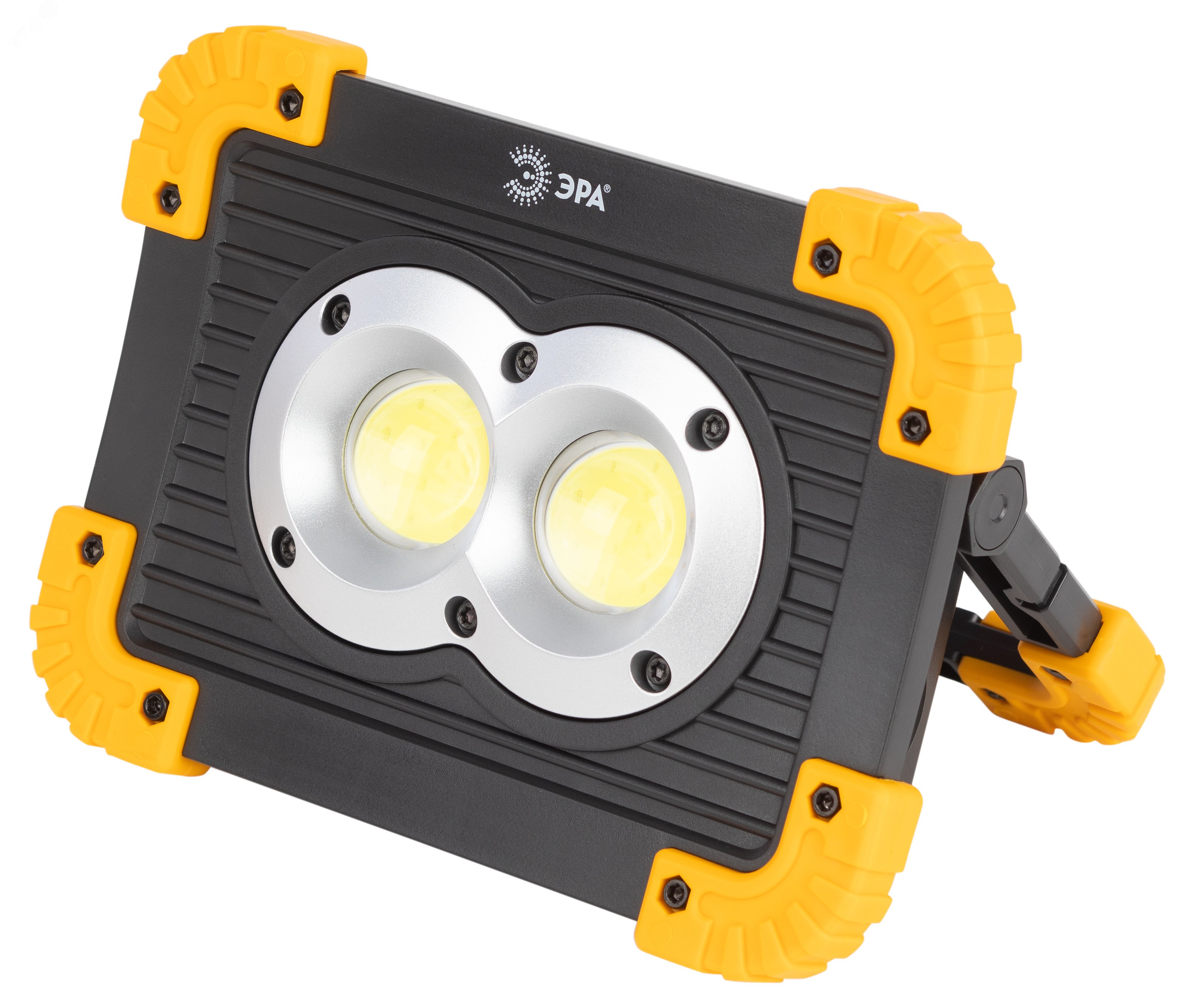 Фонарь-прожектор аккумуляторный Рабочие Практик PA-803 COB 10Вт + LED 3Вт 4 режима аккум./элементы питания Б0054037 - Эра
