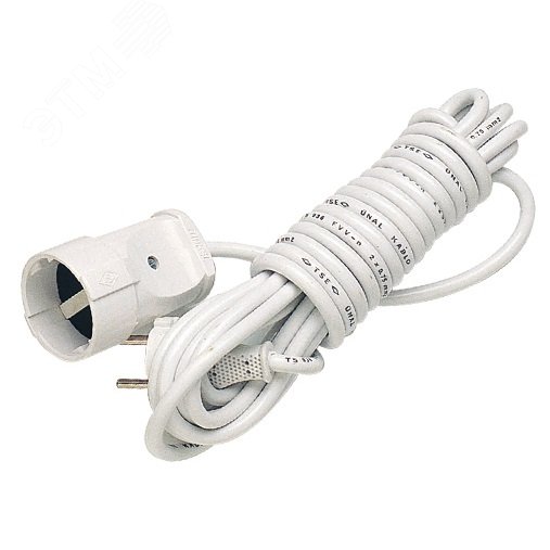 Удлинитель-шнур 1х3м без заземл. 10А IP20 10007 - Makel