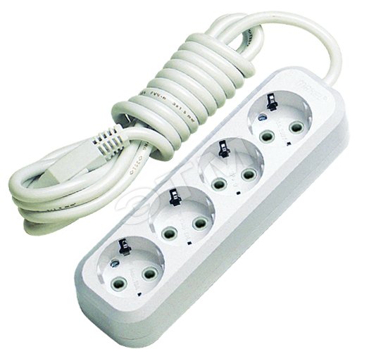Удлинитель 4х3м с заземл. 16А IP20 MGP153 - Makel