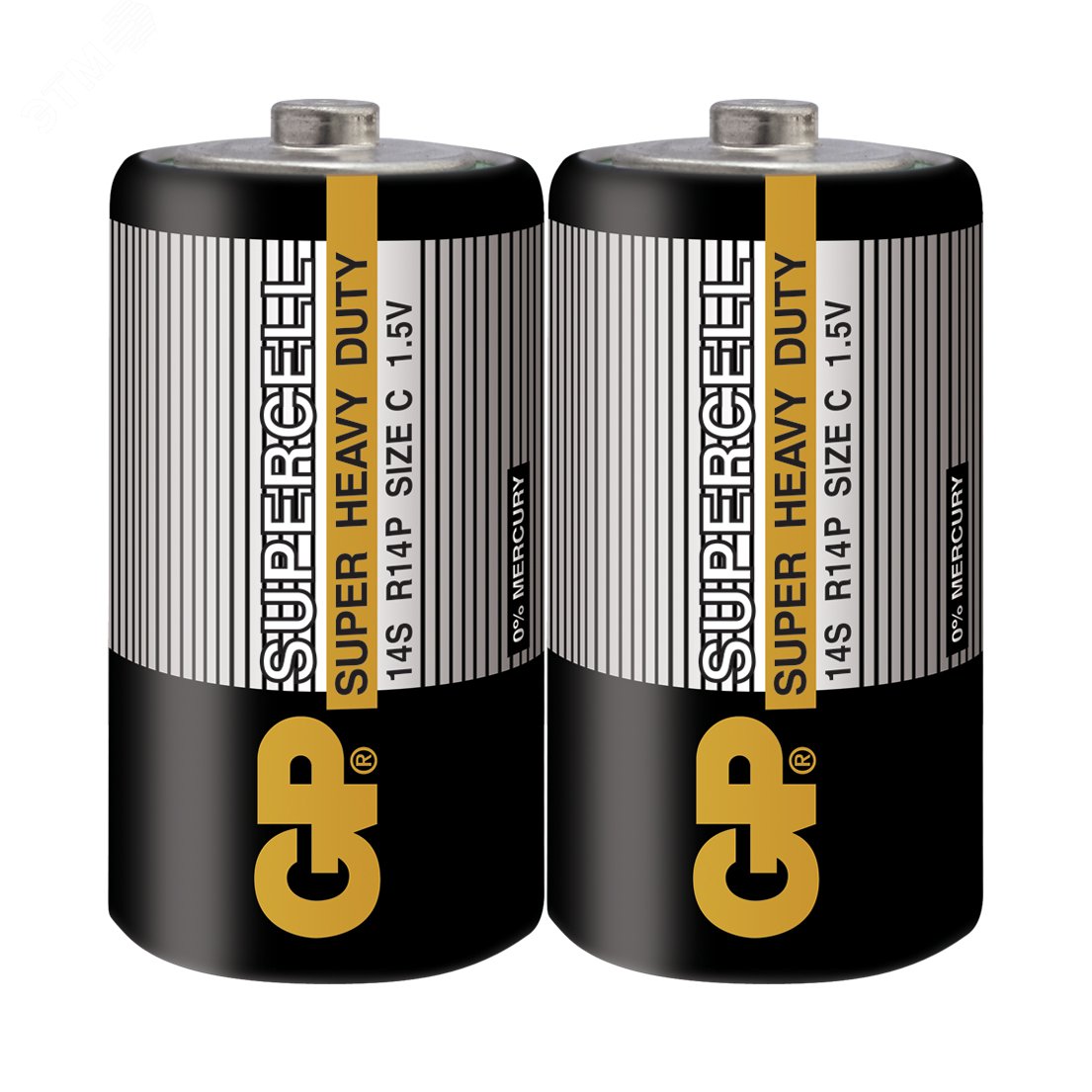 Батарейка солевая Super & Greencell & PowerPlus -2 шт. в пленке 2690 - GP Batteries