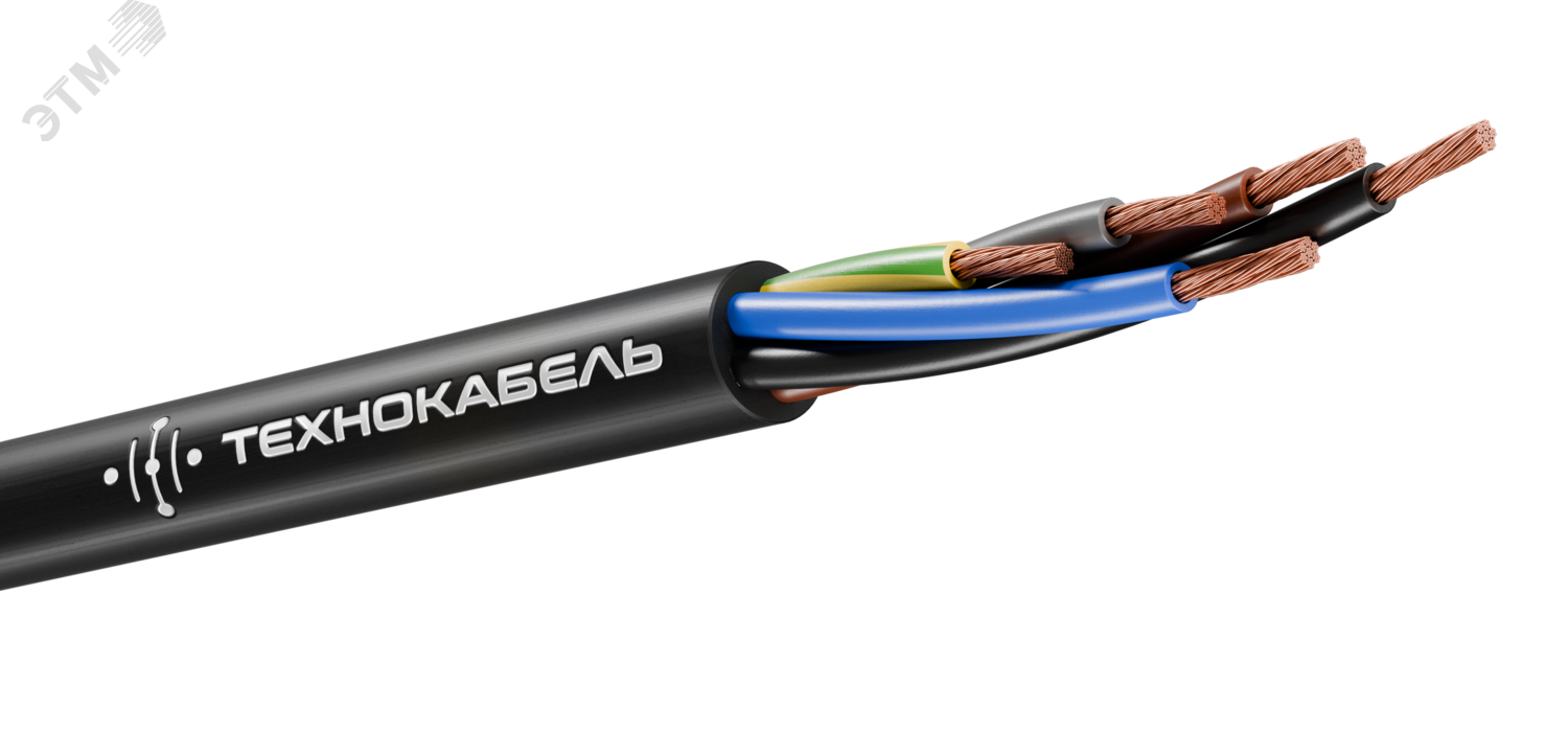 Кабель силовой КГТП-ХЛ 5х6(N,PE) 380/660-2 ТРТС 00-00151631 - Технокабель