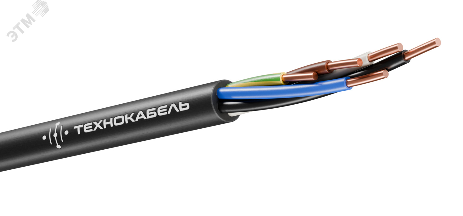 Кабель силовой ВВГнг(А)-LS 5Х1.5 ок(N.PE)-0.660 ТРТС 00-00148508 - Технокабель