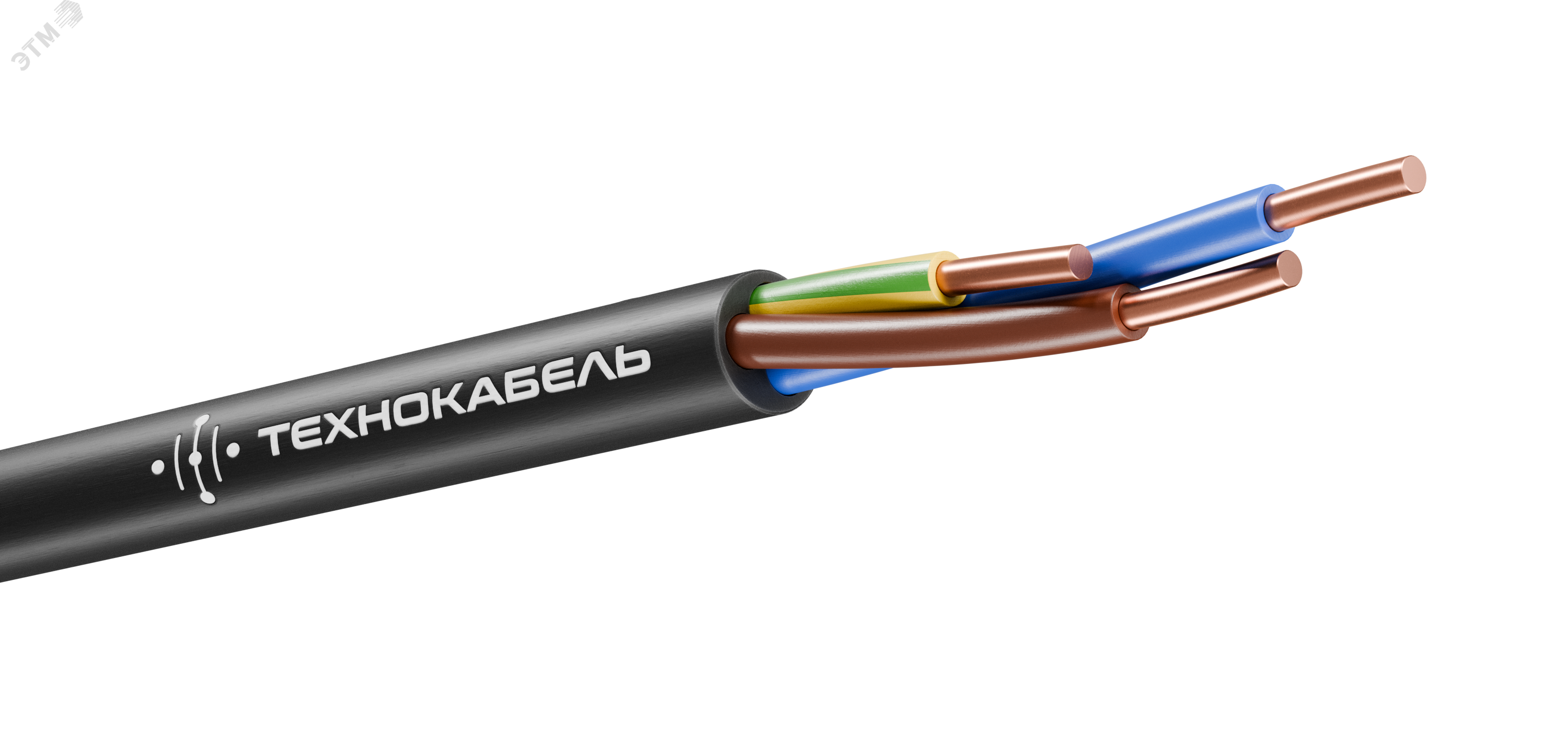 Кабель силовой ВВГнг(А)-LS 3Х4 ок(N.PE)-0.660 ТРТС 00-00148330 - Технокабель