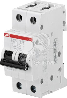 Автомат.выкл-ль 2-полюсной S202 C63 2CDS252001R0634 - ABB