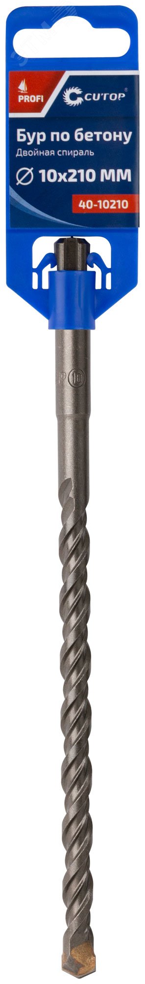 Бур по бетону , Profi, двойная резьба, SDS-Plus, 12 х 210 мм 40-12210 - FIT