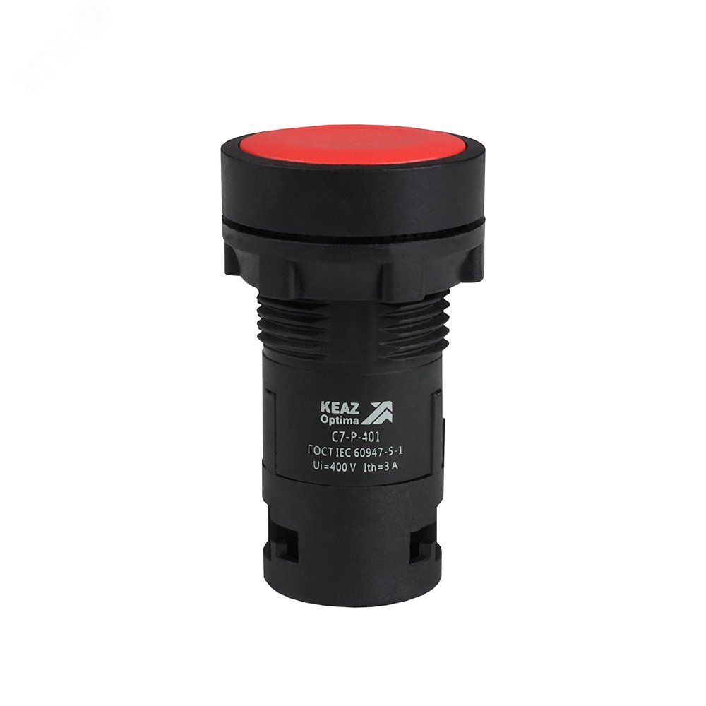 Кнопка OptiSignal Compact D22 C7-P-401 красная 1НЗ XB7NA42 362027 - КЭАЗ
