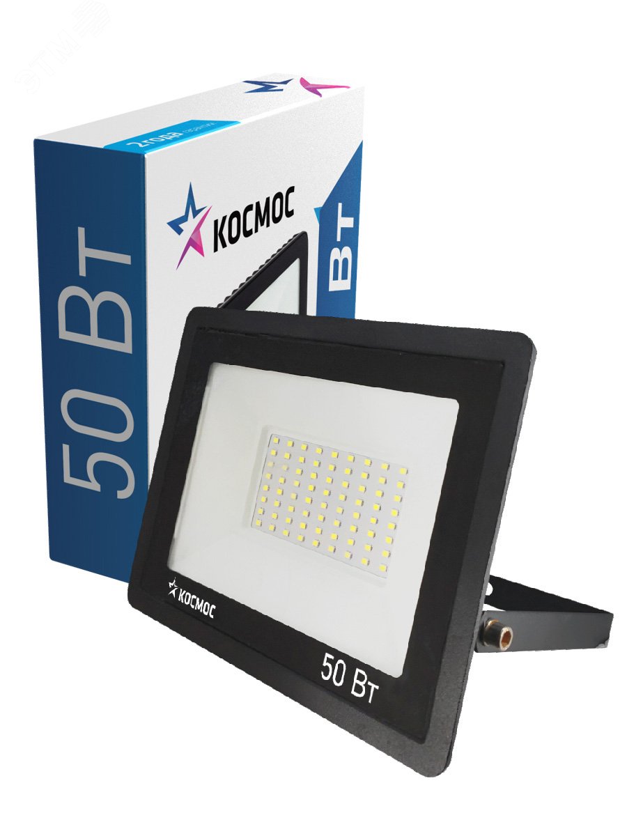Прожектор светодиодный 50Вт 6500К IP65 4000лм КОСМОС K_PR5_LED_50 - Космос