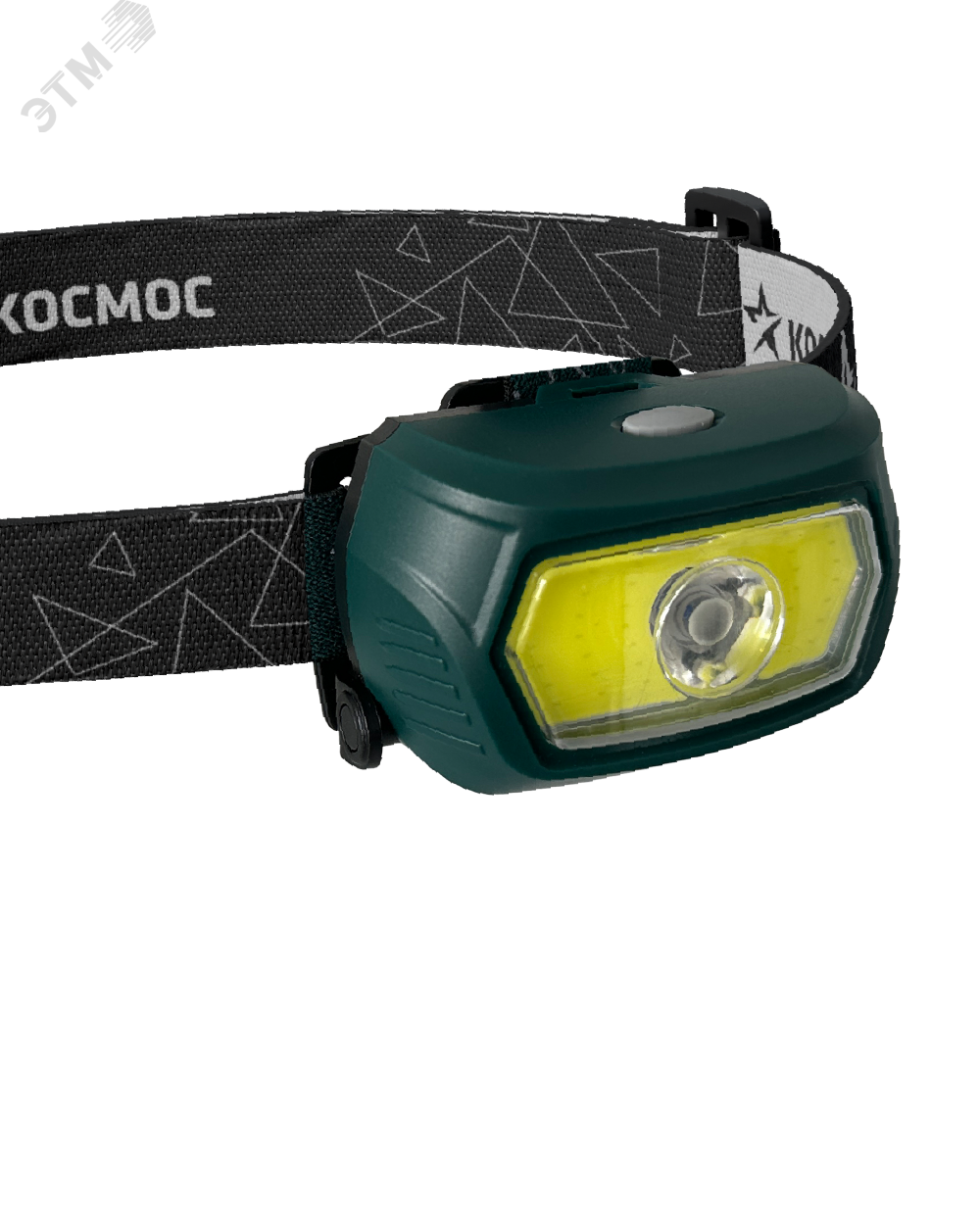 Фонарь аккумуляторный налобный 3Вт XPE LED+5Вт COB LED с коллиматорной линзой съемный Li-ion 18650 1200мА.ч корпус ABS-пластик USB-шнур type C доп. держатель для батареек 3xААА регулируемый эласт. ремешок KOC509Lit - Космос