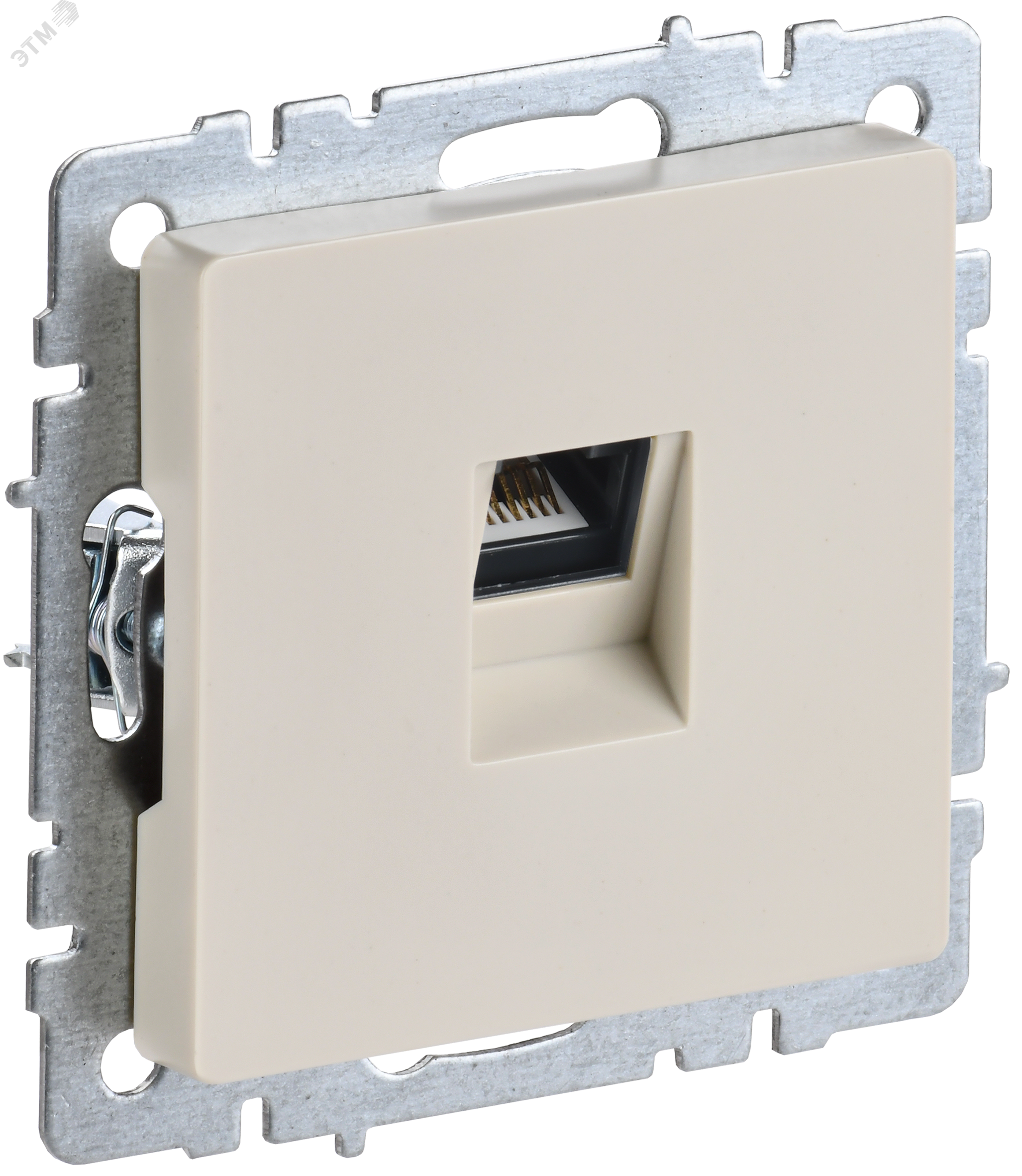 Розетка компьютерная СП RJ45 кат.5E BRITE РК10-БрКр беж. BR-K10-1-K10 - IEK