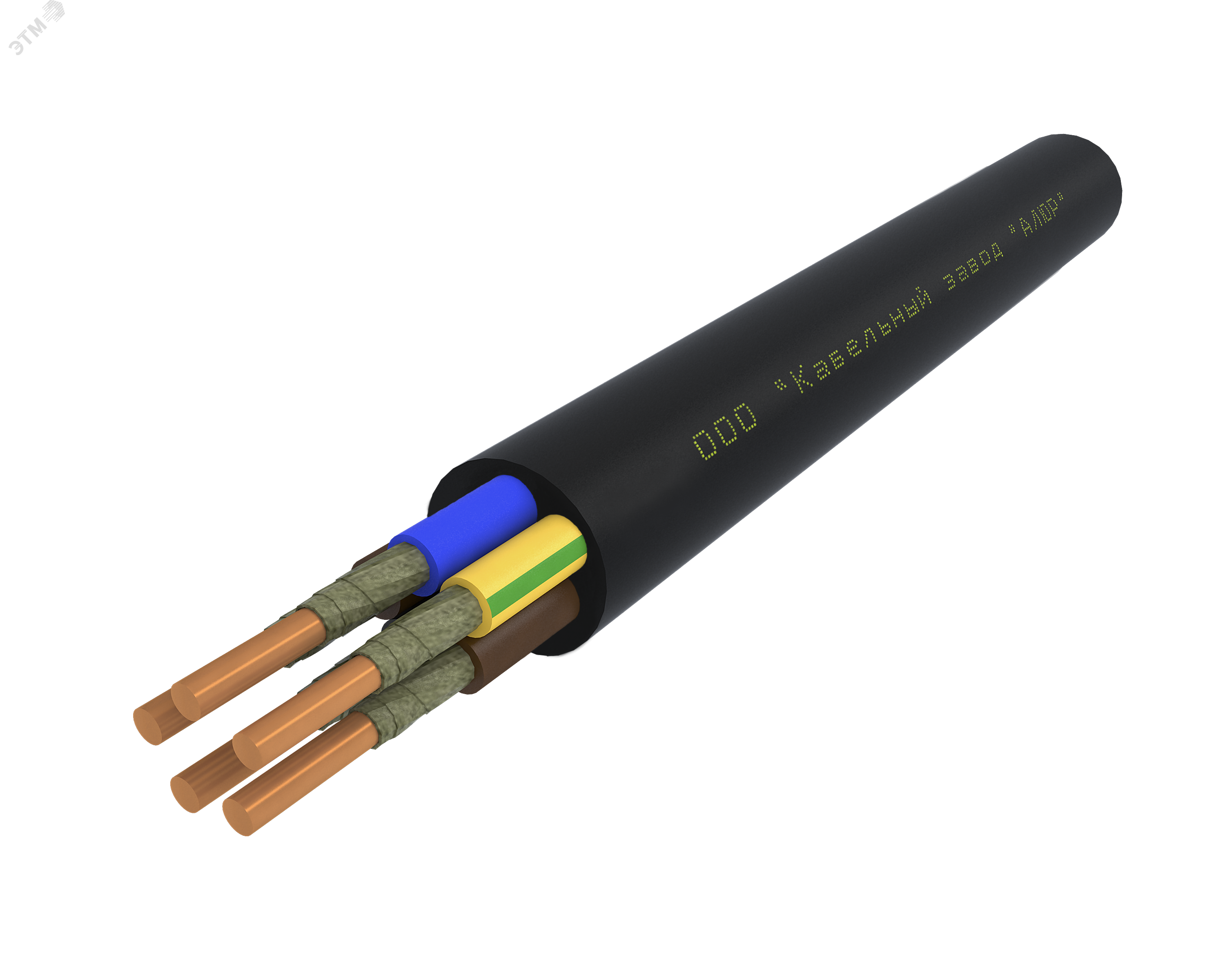 Кабель ВВГнг(А)-FRLS 5х6 ОК (N PE) 0.66кВ (м) 00-00004618 - АЛЮР