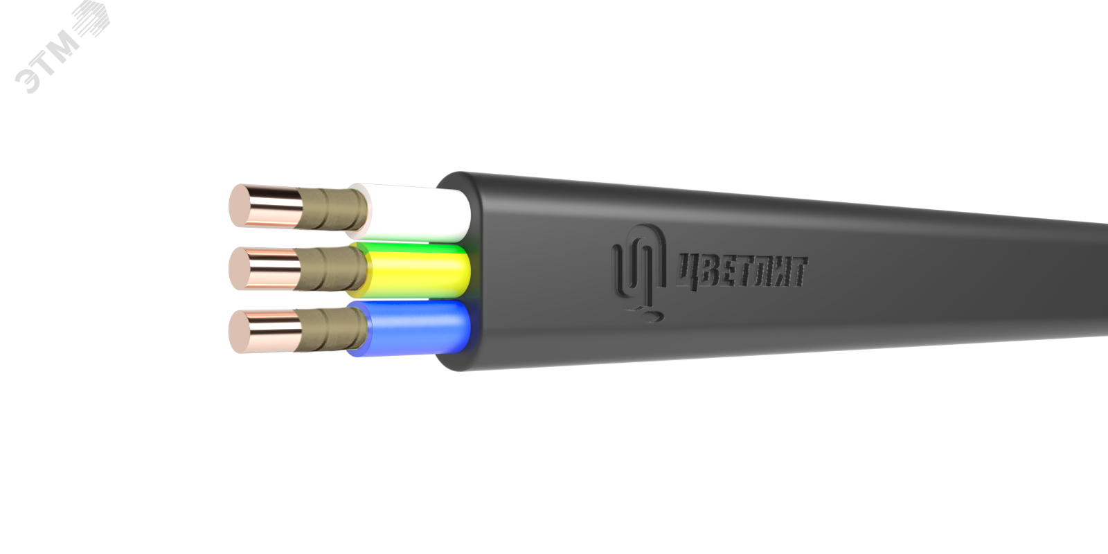 Кабель силовой ВВГ-Пнг(А)-FRLS 3х2.5ок(N.PE)-0.660ТРТС 00-00148767 - Цветлит