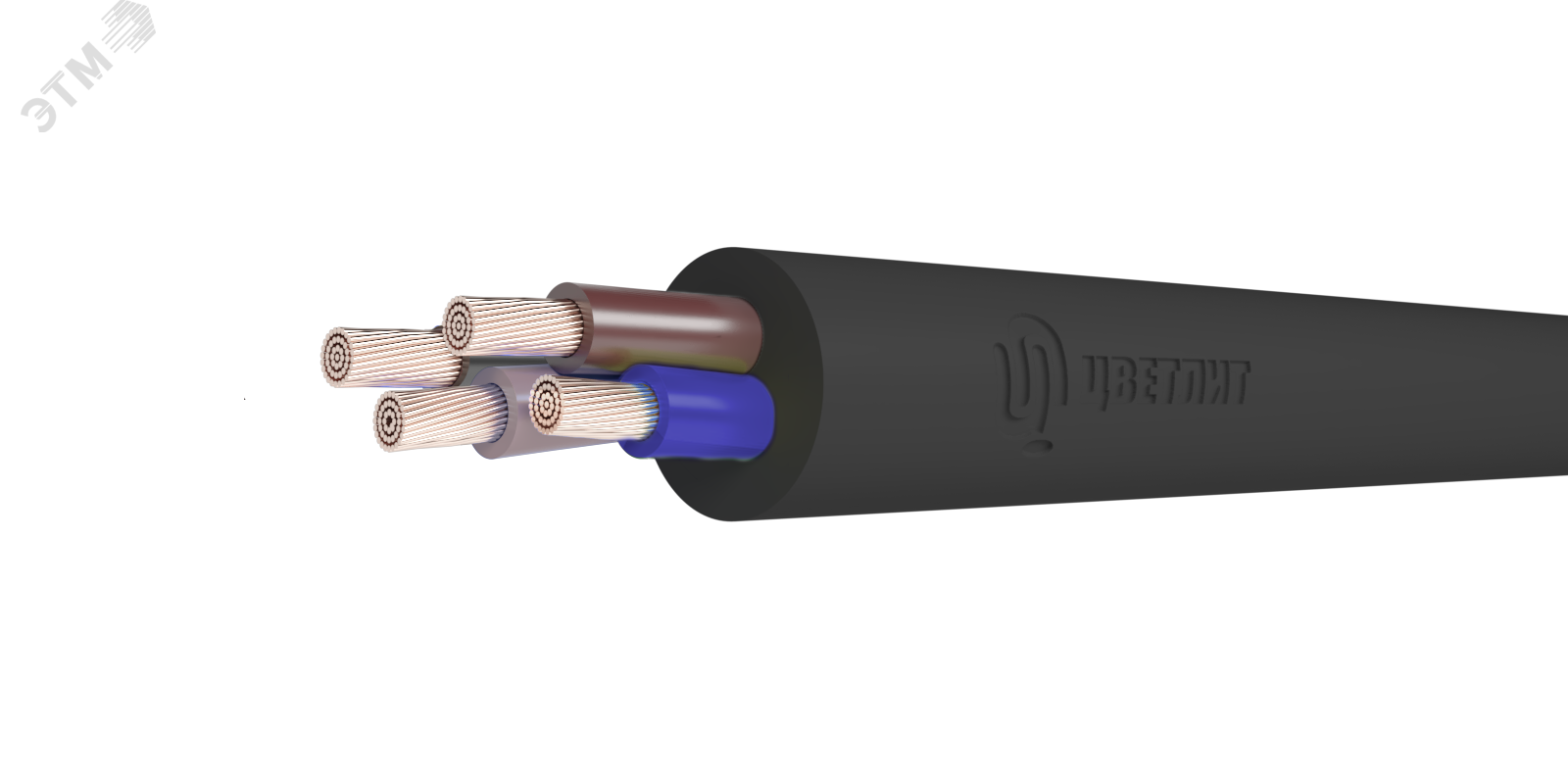 Кабель силовой КГ-ХЛ 4х4(N) 220/380-3ТРТС 00-00142698 - Цветлит