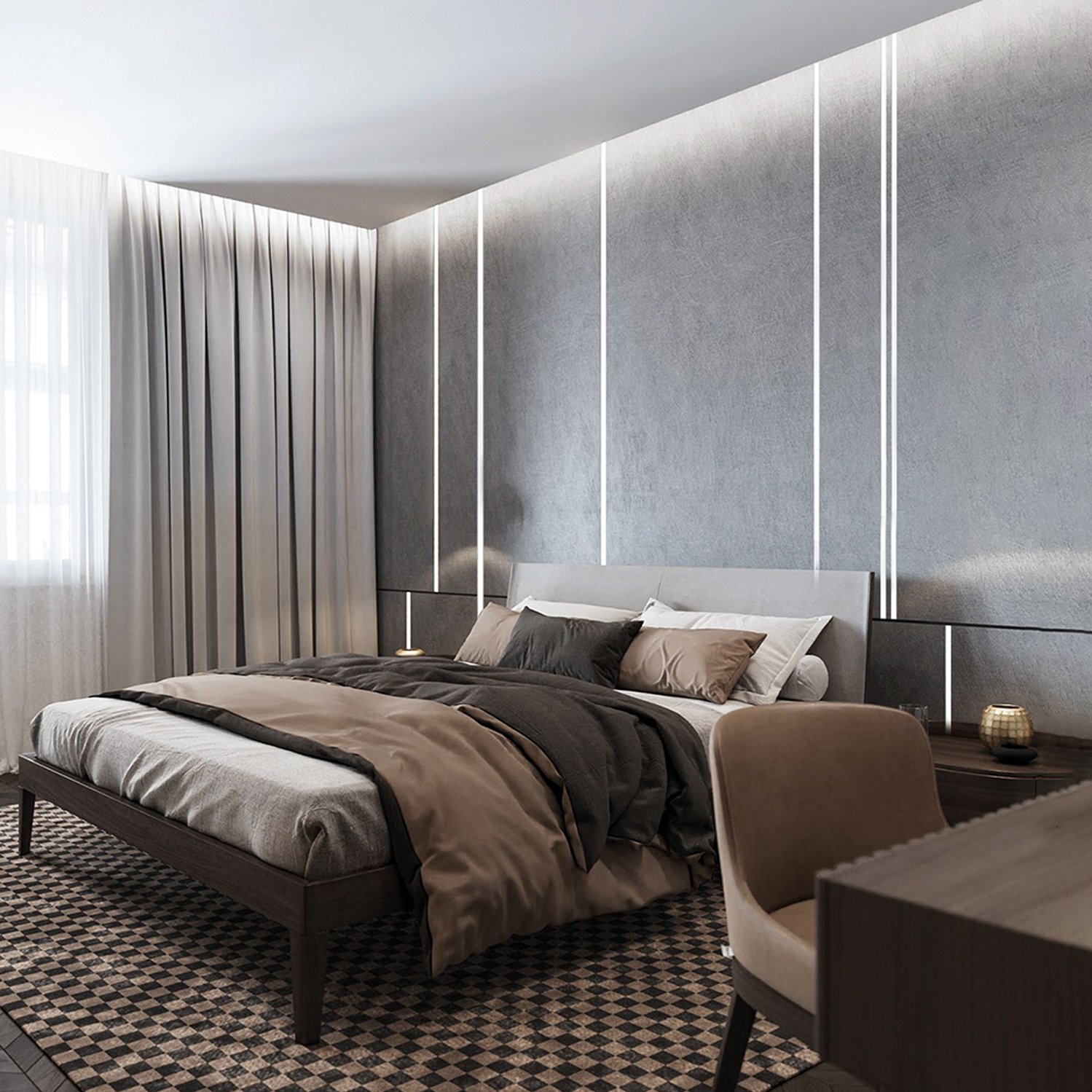 Лента светодиодная LEDх120/м 5м 11w/m 24в дневной 41058 - Feron