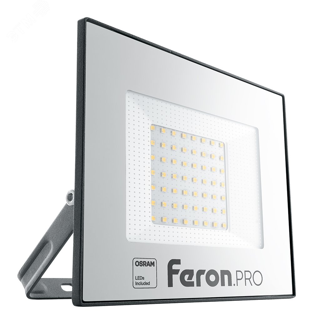 Прожектор светодиодный ДО-50w 6400К 5000Лм IP65 черный Feron.PRO 41540 - Feron