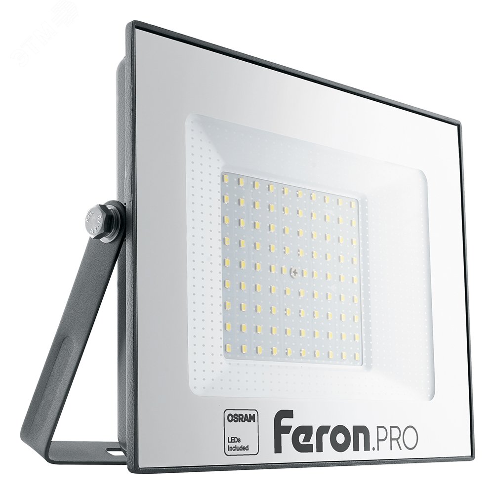 Прожектор светодиодный ДО-100w 6400К 10000Лм IP65 черный Feron.PRO 41541 - Feron