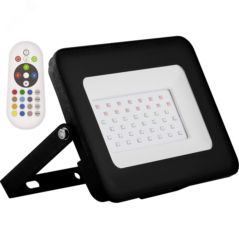 Прожектор светодиодный ДО-50w RGB с пультом дистанционного управления IP65 29703 - Feron