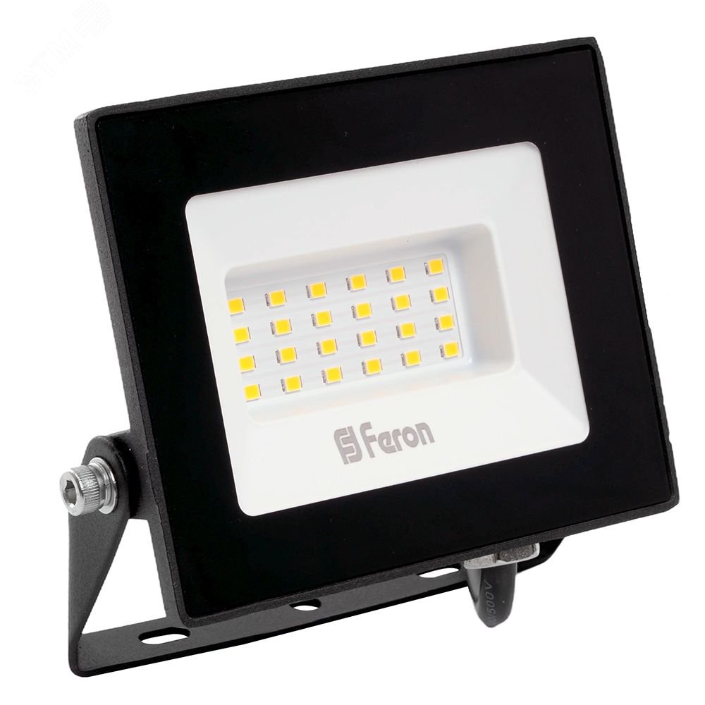 Прожектор светодиодный ДО-30w 6400К 2400Лм IP65 черный 32101 - Feron