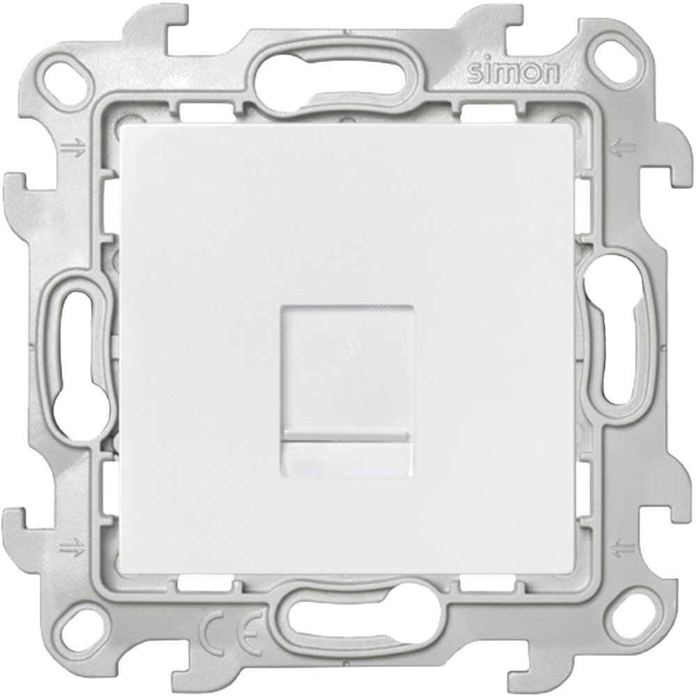 Розетка компьютерная СП 24 RJ45 кат.5E UTP IP20 механизм бел. 2410598-030 - Simon