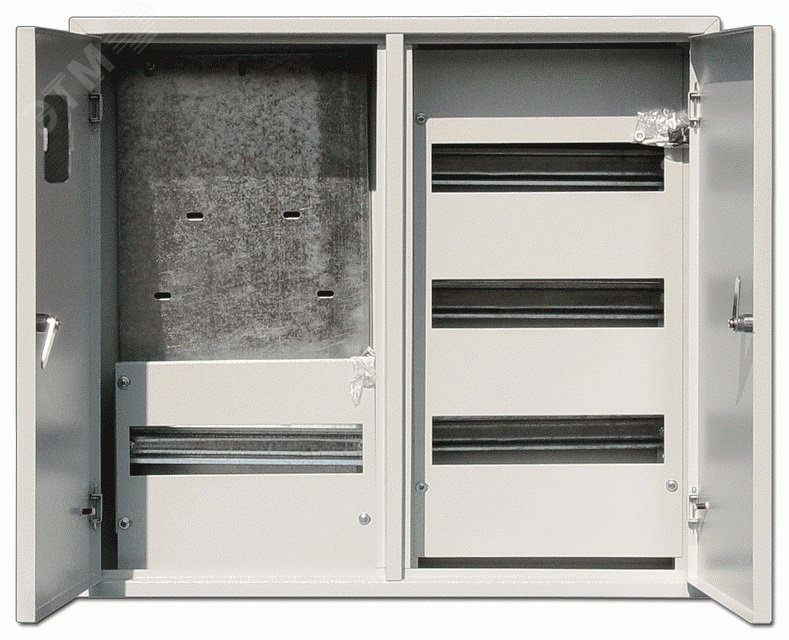 Корпус учетный навесной ЩРУН-3/48 520х585х160 3ф 48мод. IP31 двудверный метал. 30404DEK - DEKraft