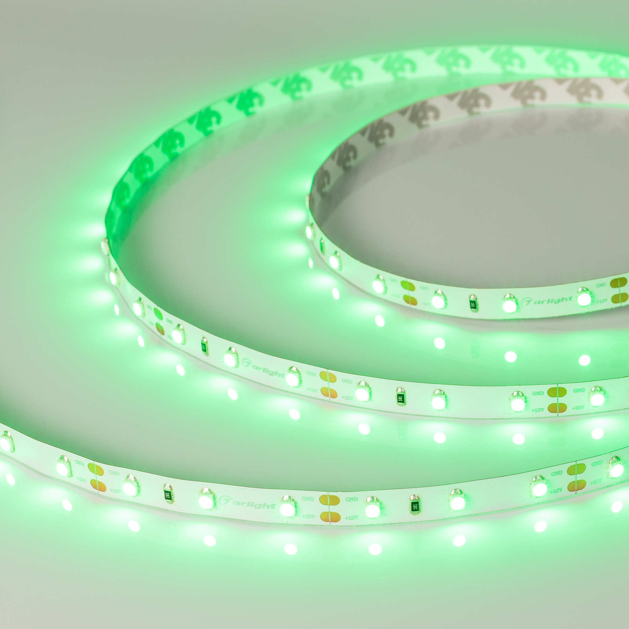Купить Лента RT-A60-8mm 12V Green (4.8 W/m, IP20, 2835, 5m) 010520(2) Arlight оптом в Москве