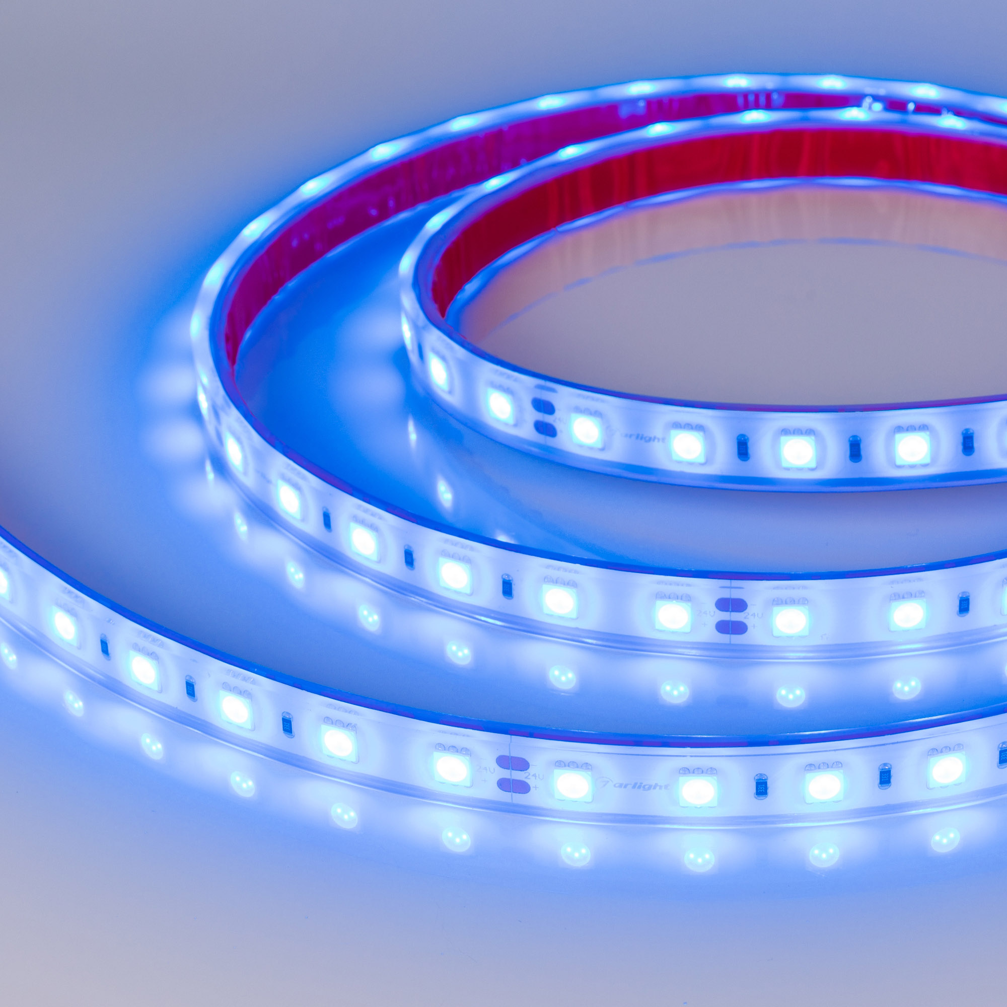 Купить Лента герметичная RTW-PFS-B60-13mm 24V Blue (14.4 W/m, IP68, 5060, 5m) 036171 Arlight оптом в Москве