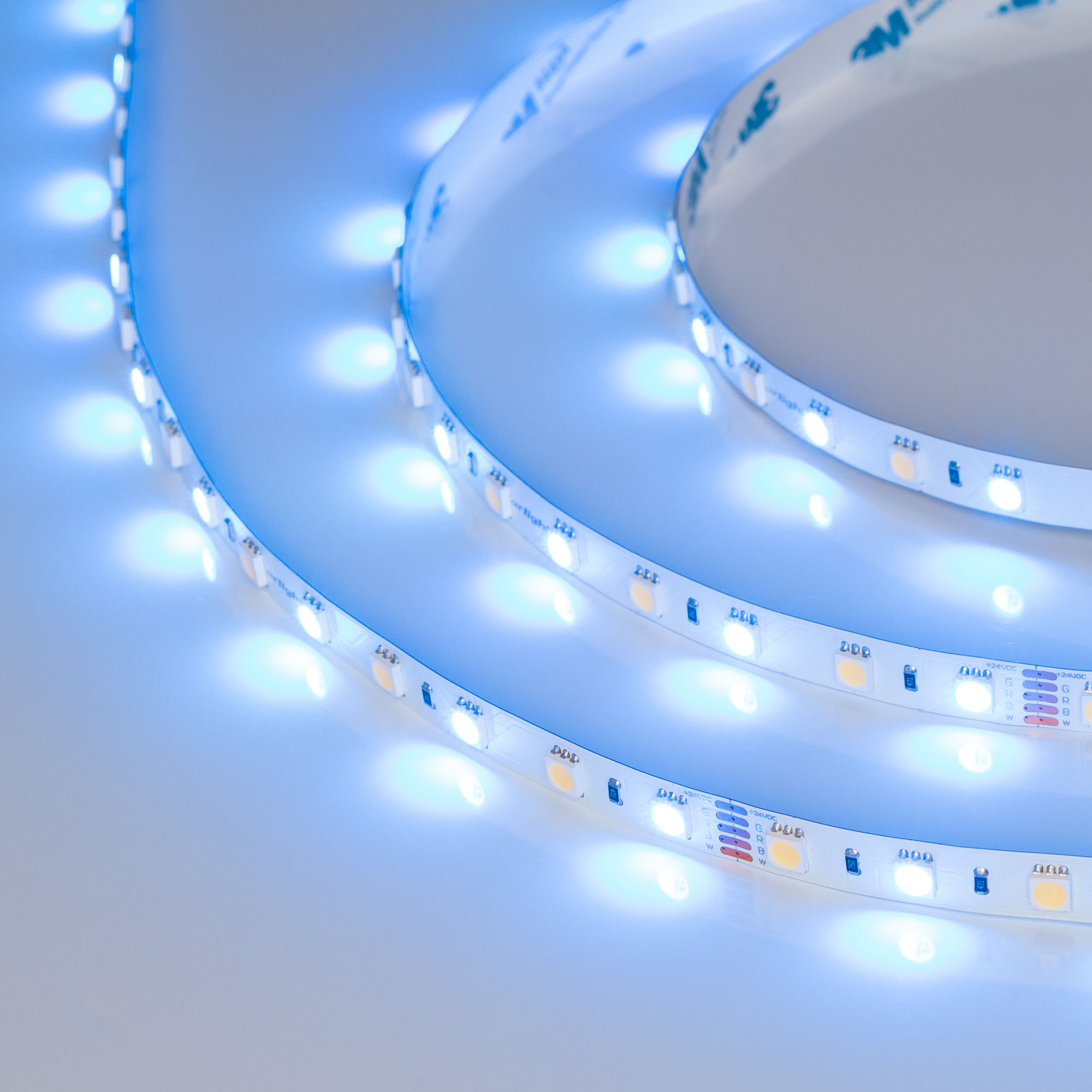 Купить Лента RT-B60-10mm 24V RGBW-White (14.4 W/m, IP20, 5060, 5m) 018325(2) Arlight оптом в Москве