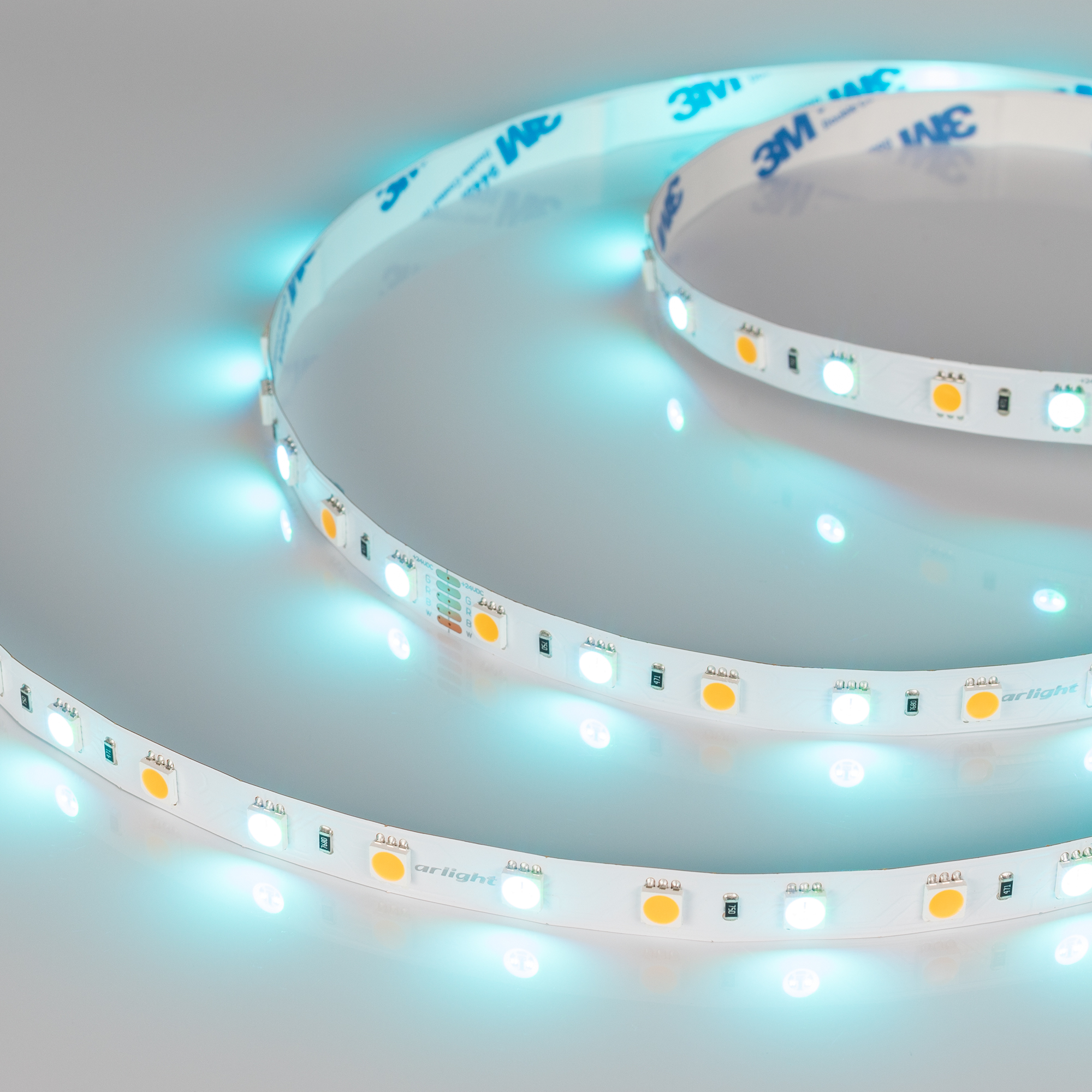 Купить Лента RT-B60-10mm 24V RGBW-Warm (14.4 W/m, IP20, 5060, 5m) 018327(2) Arlight оптом в Москве