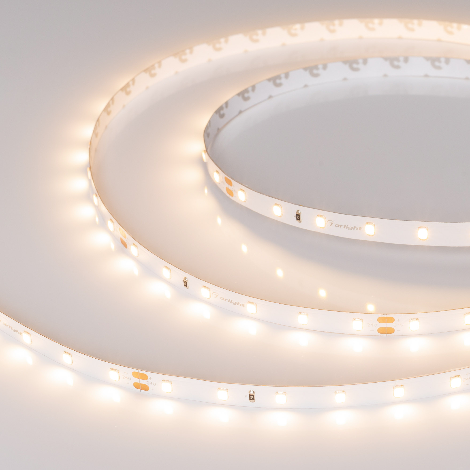 Купить Лента RT-A60-8mm 24V Warm3000 (7.2 W/m, IP20, 2835, 5m) 020014(2) Arlight оптом в Москве