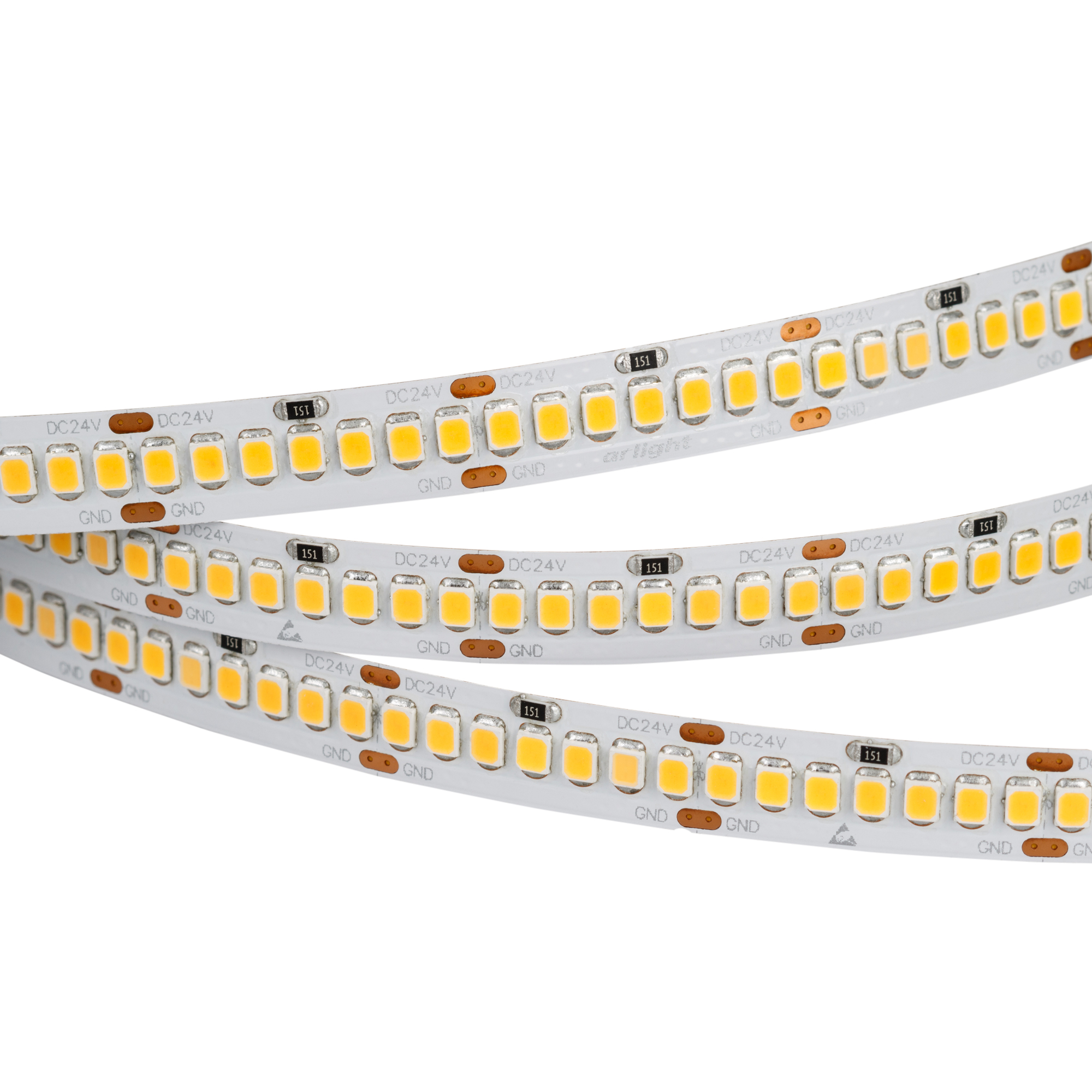 Лента RT 2-5000 24V White5500 10mm (2835, 252 LED/m, LUX) 023555 - Arlight