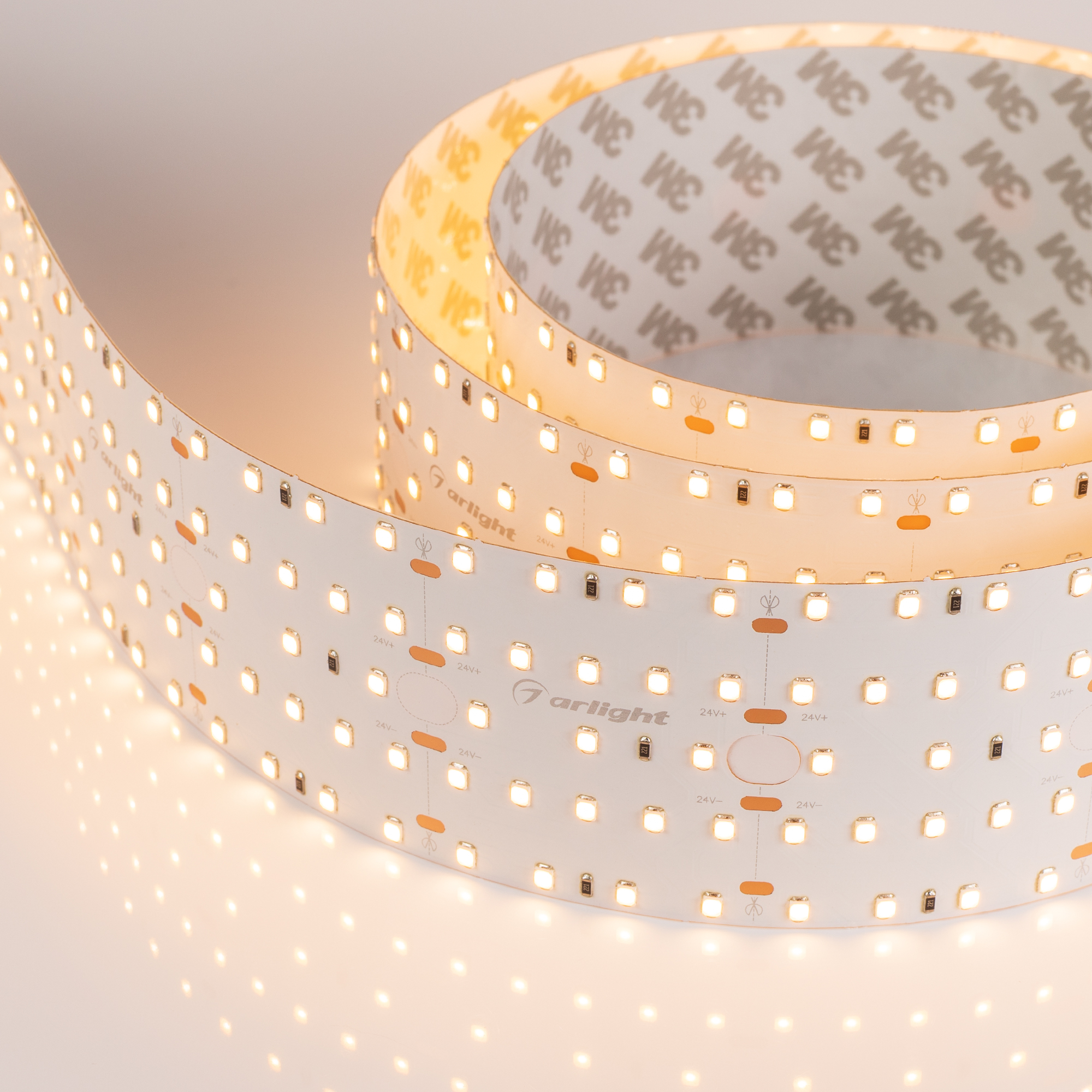 Купить Лента S2-2500 24V Warm 2700K 59mm (2835, 420 LED/m, LUX) 023407 Arlight оптом в Москве