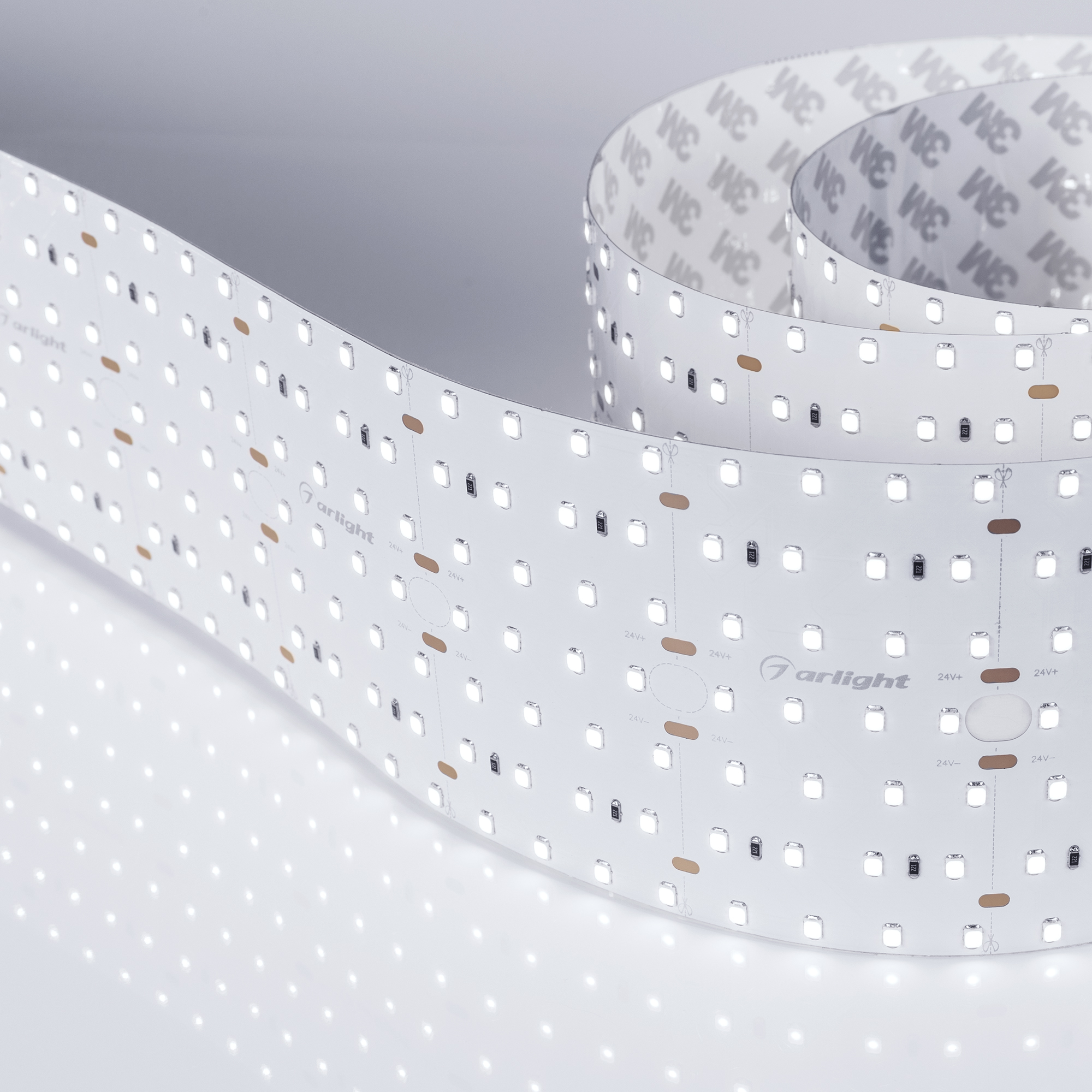 Купить Лента S2-2500 24V White 6000K 85mm (2835, 560 LED/m, LUX) 023408 Arlight оптом в Москве