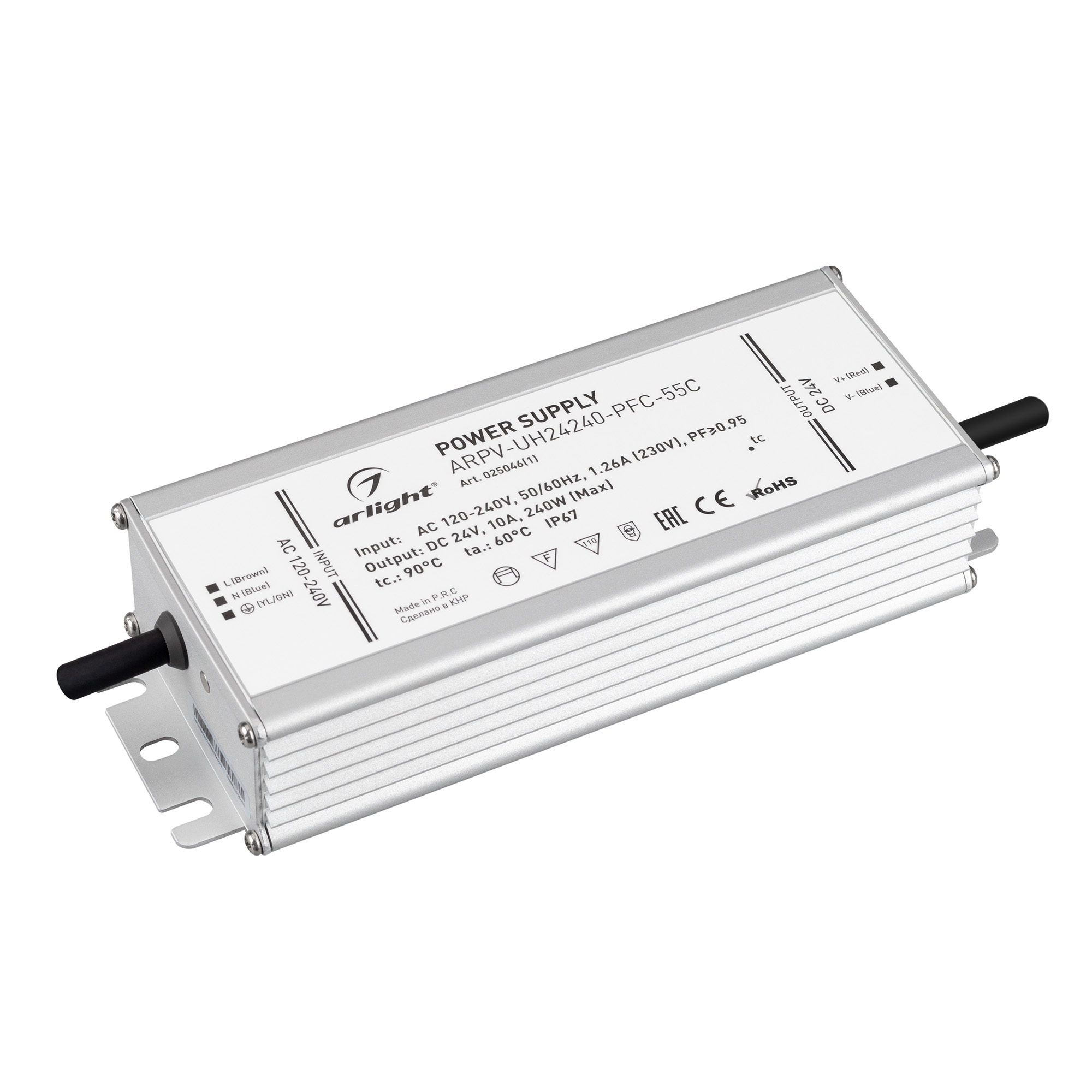 Блок питания ARPV-UH24240-PFC-55C (24V, 10.0A, 240W) 025046(1) - Arlight