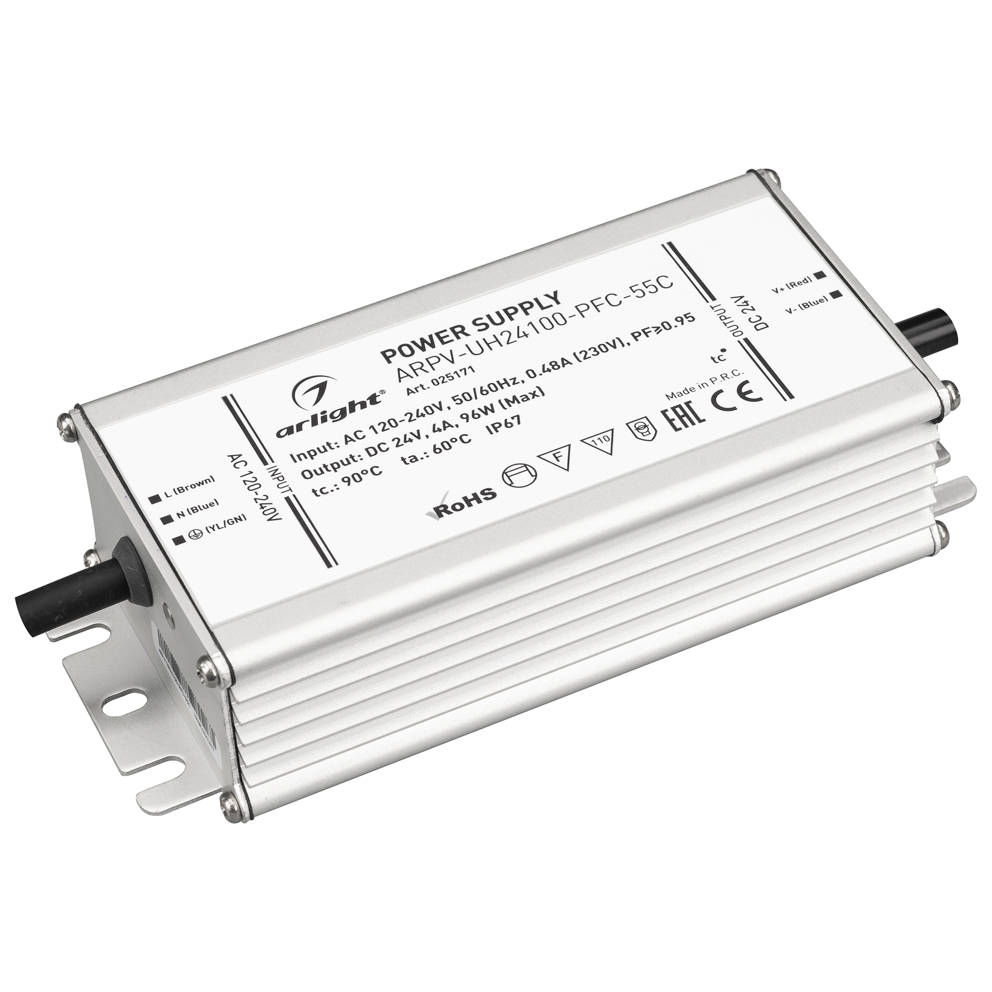 Блок питания ARPV-UH24100-PFC-55C (24V, 4.2A, 100W) 025171 - Arlight