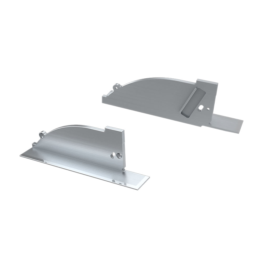 Заглушка для ALM-ARC-SIDE серая левая с отверстием 026791 - Arlight