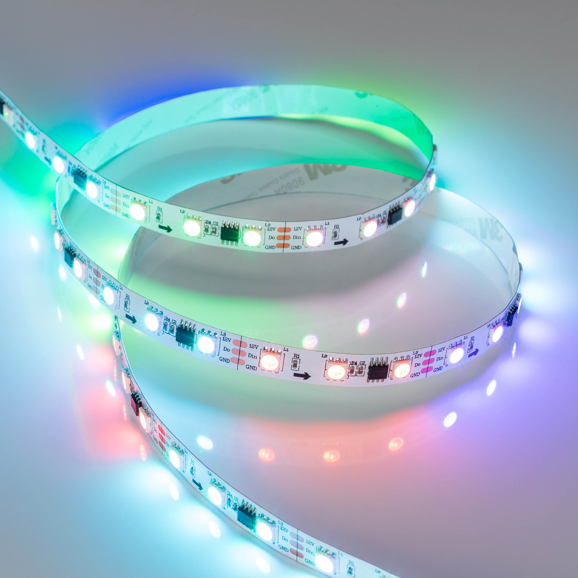 Купить Лента SPI-B60-10mm 12V RGB-PX3 (14.4 W/m, IP20, 5060, 5m) 026367(2) Arlight оптом в Москве