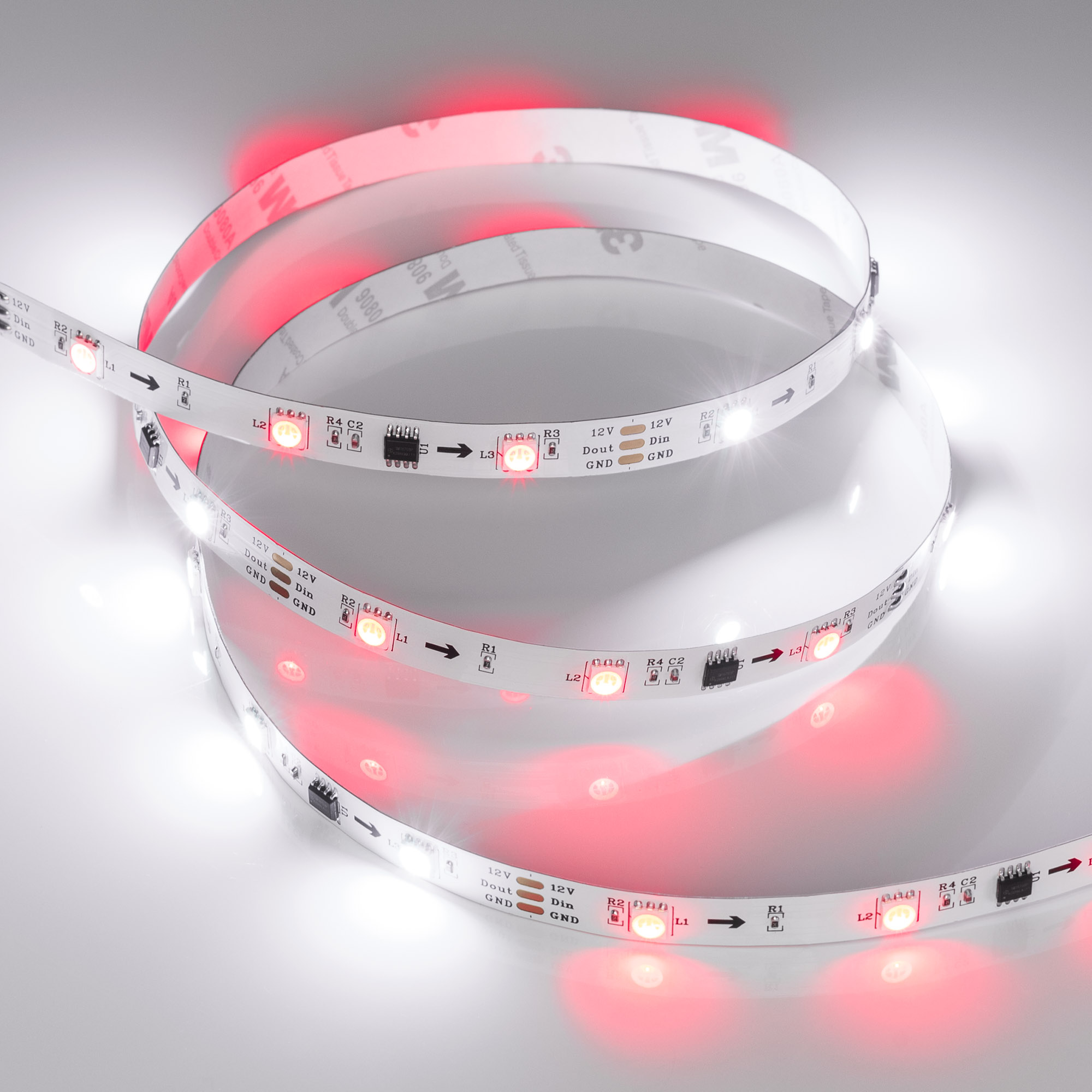 Купить Лента SPI-B30-10mm 12V RGB-PX3 (7.2W/m, IP20, 5060, 5m) 026368(2) Arlight оптом в Москве