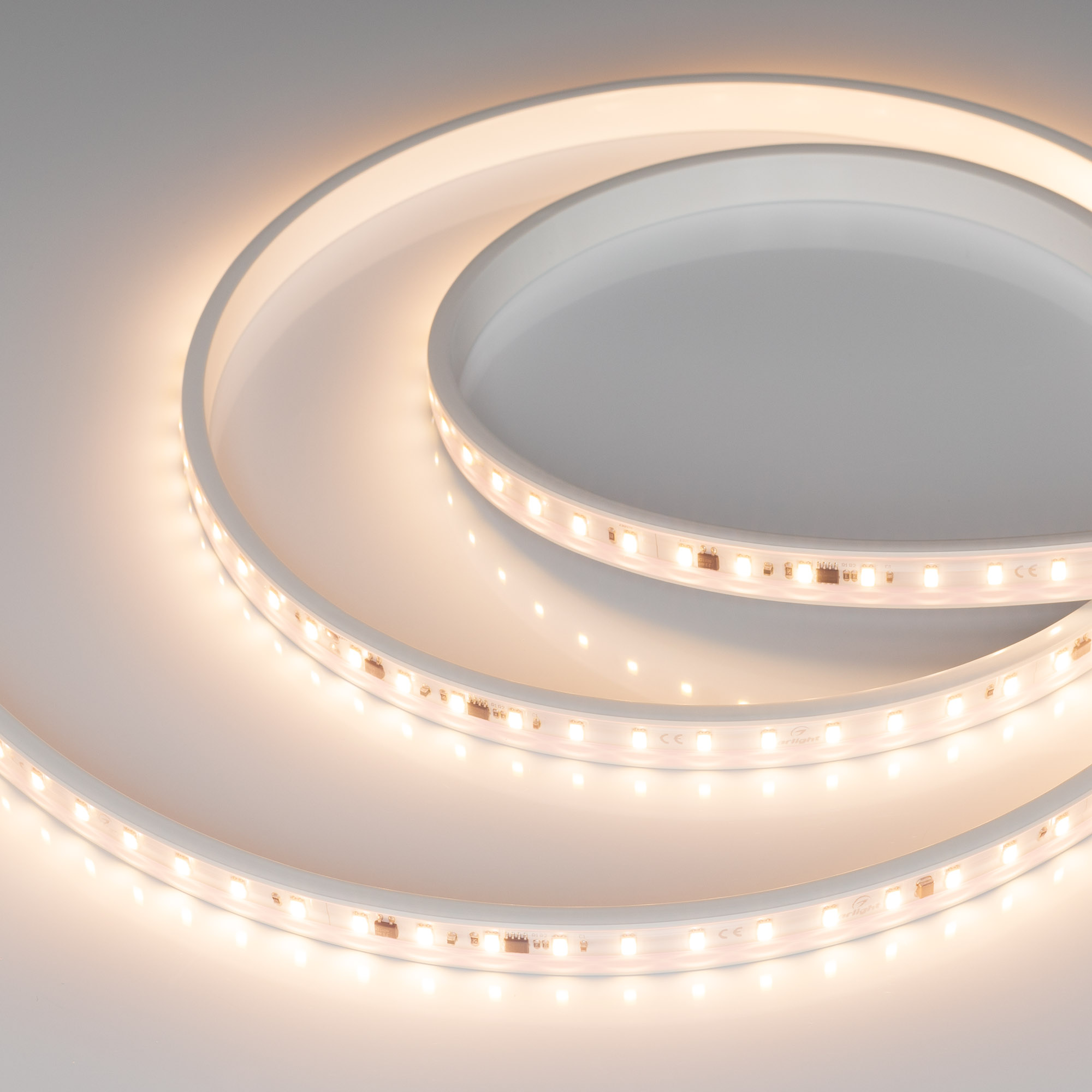 Купить Лента герметичная ARL-PV-C72-15.5mm 230V Warm3000 (14 W/m, IP65, 5630, 50m) 027053(2) Arlight оптом в Москве