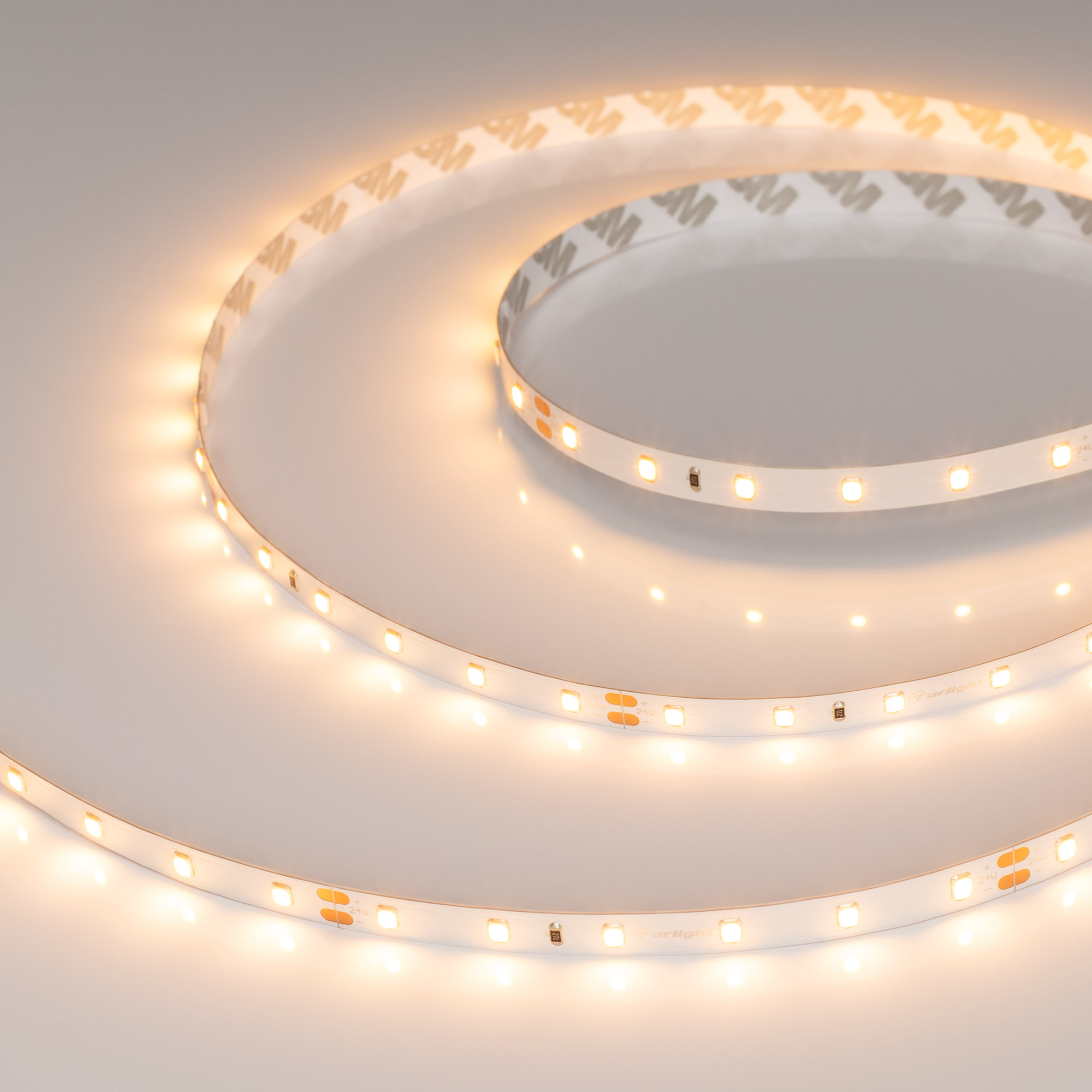 Купить Лента RT-A60-8mm 24V Warm2400 (7.2 W/m, IP20, 2835, 5m) 028541(2) Arlight оптом в Москве