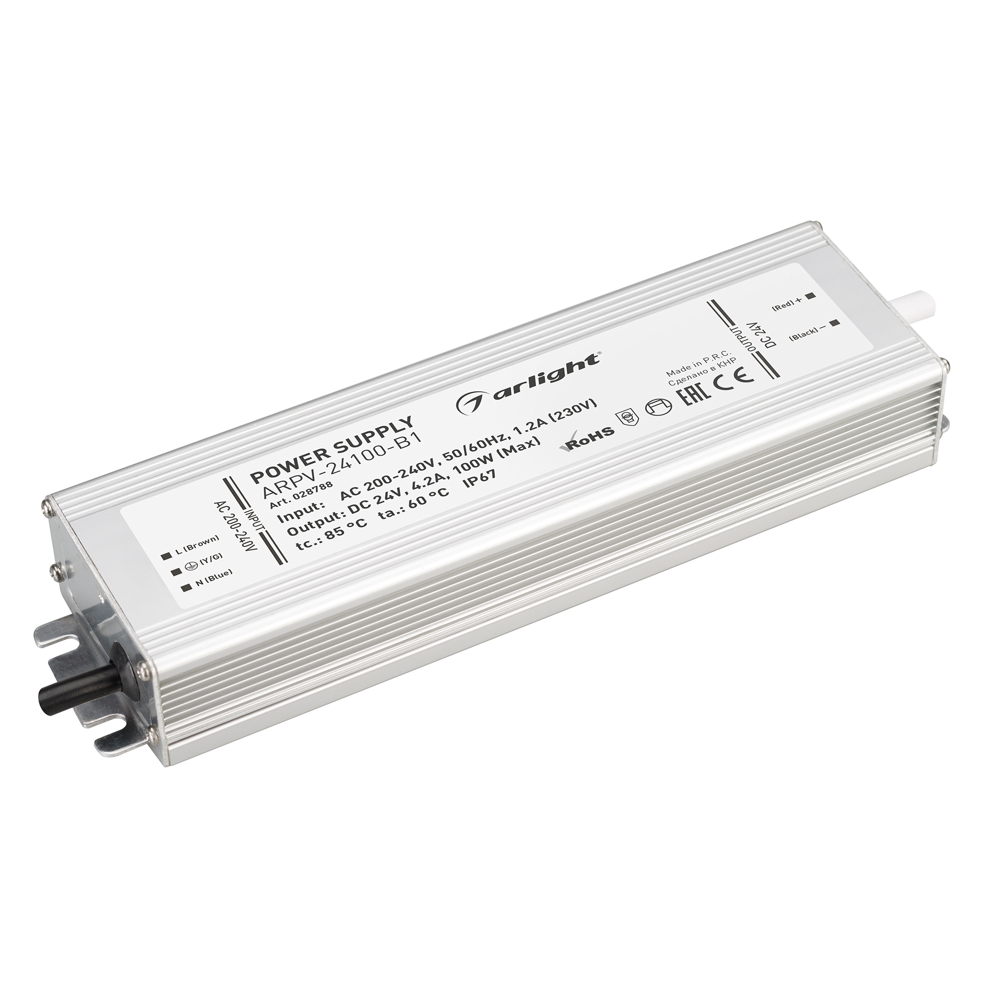 Блок питания ARPV-24100-B1 (24V, 4,2A, 100W) 028788 - Arlight
