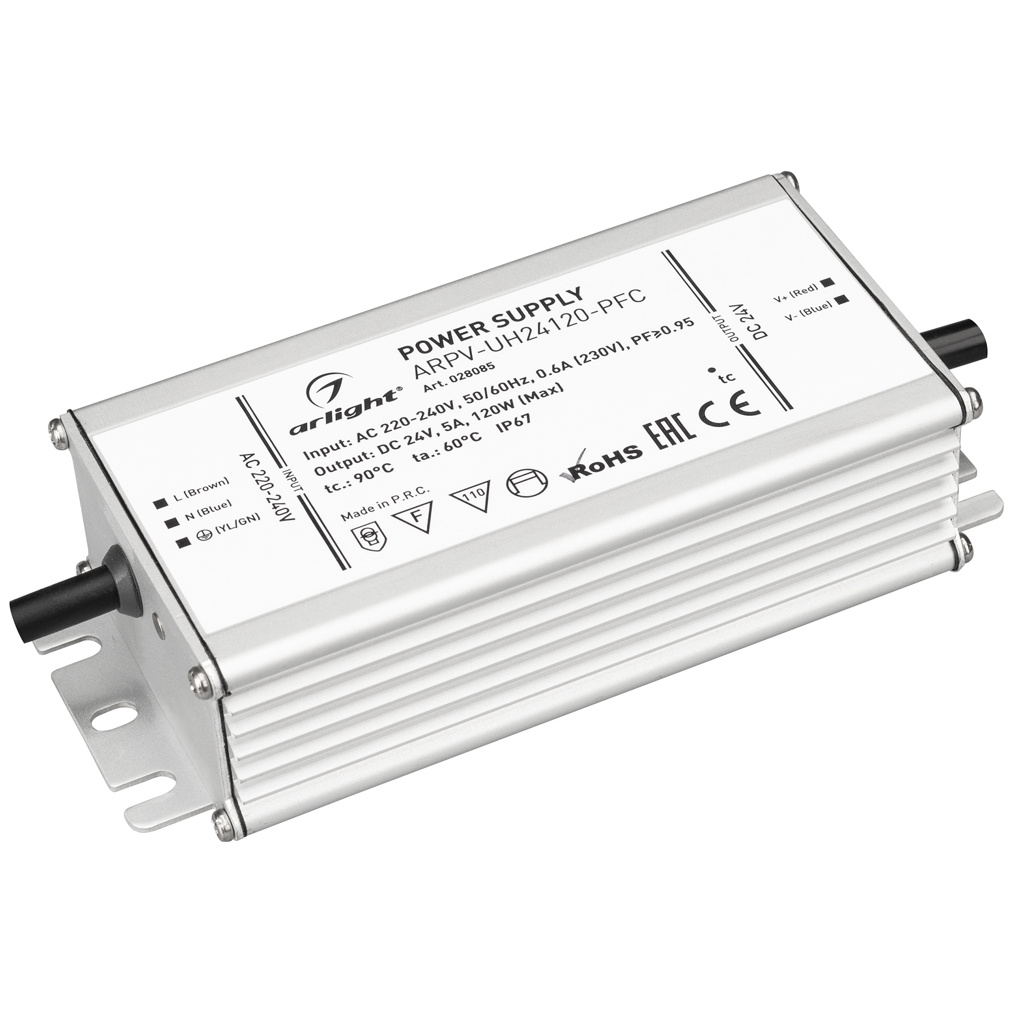 Блок питания ARPV-UH24120-PFC (24V, 5.0A, 120W) 028085 - Arlight