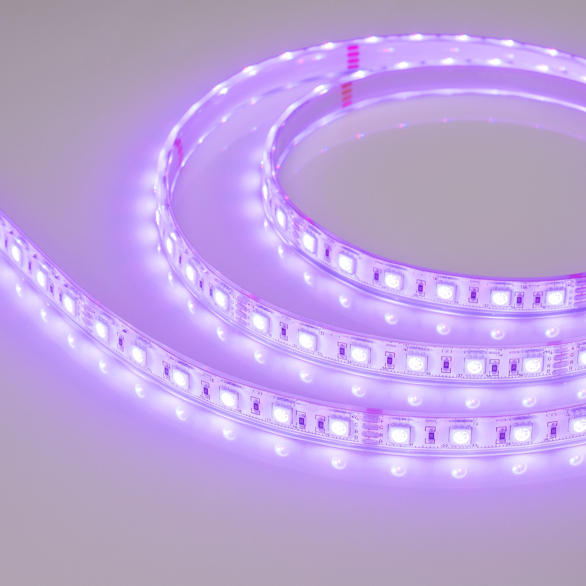 Купить Лента герметичная RTW-PU-B60-12.5mm 24V RGB (14.4 W/m, IP68, Wire 2m, 5m) 029515(3) Arlight оптом в Москве