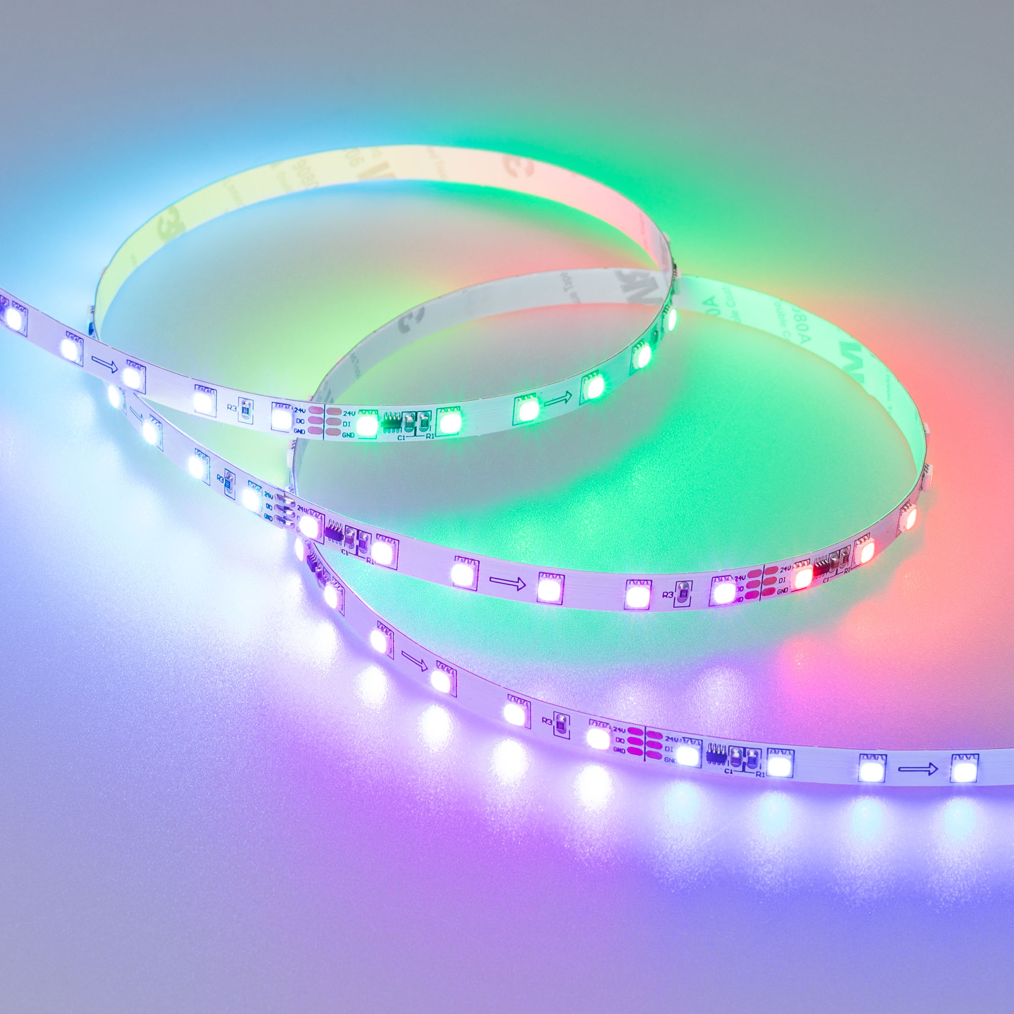 Купить Лента SPI-F72-7mm 24V RGB-PX6 (14.4 W/m, IP20, 3535, 5m) 030195(2) Arlight оптом в Москве