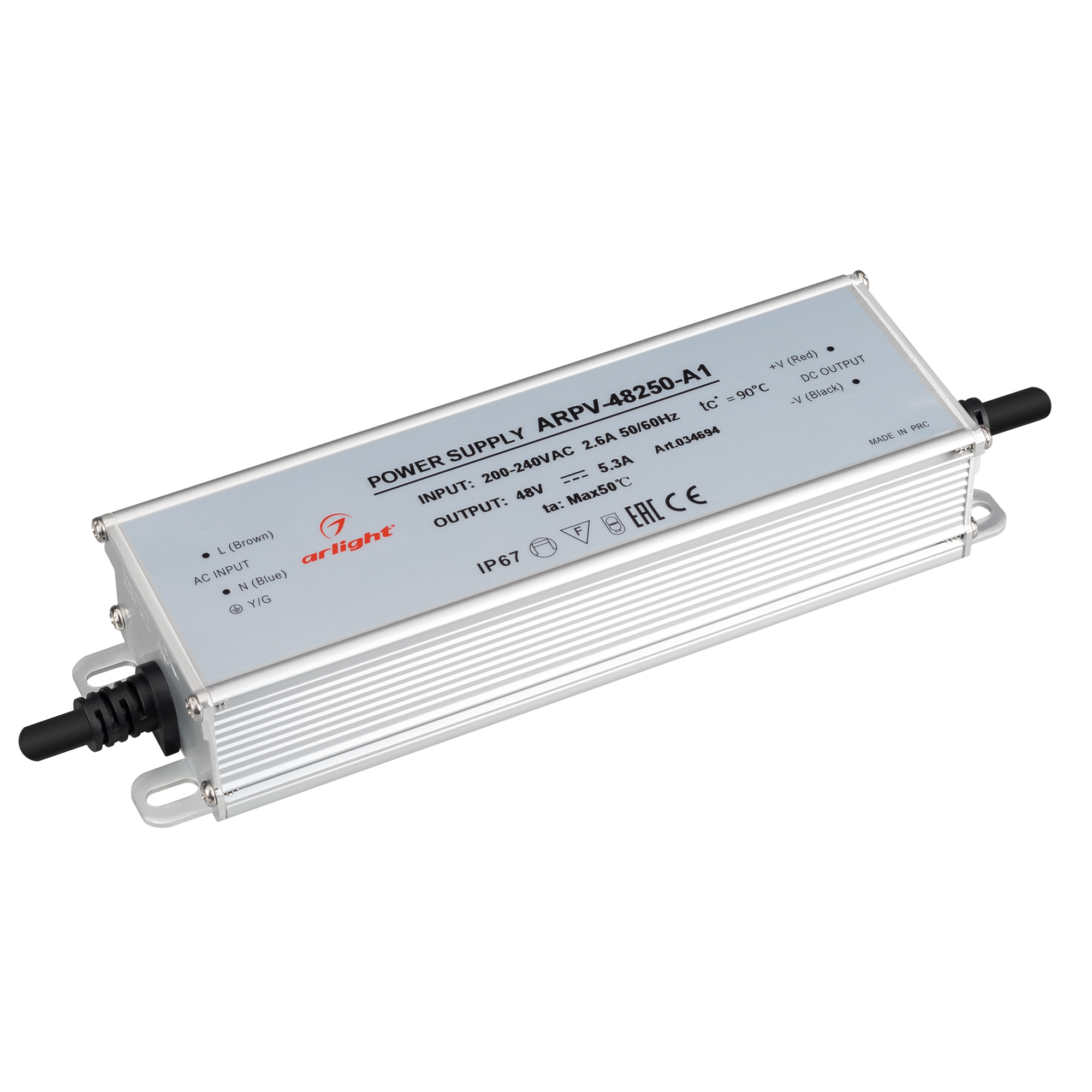 Блок питания ARPV-48250-A1 (48V, 5.3A, 254W) 034694 - Arlight