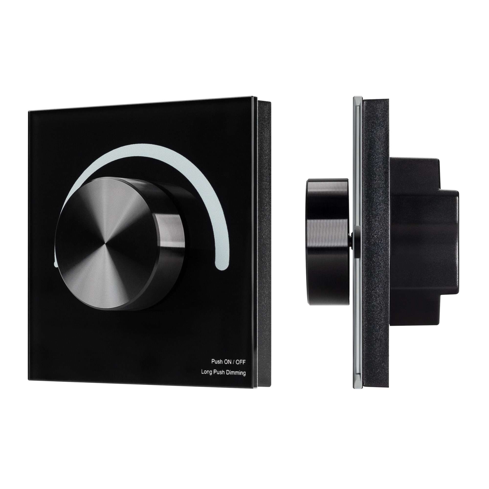 Панель SMART-P99-DIM-G-IN Black (230V, 1.5A, 0/1-10V, Rotary, 2.4G) 028433 - Arlight