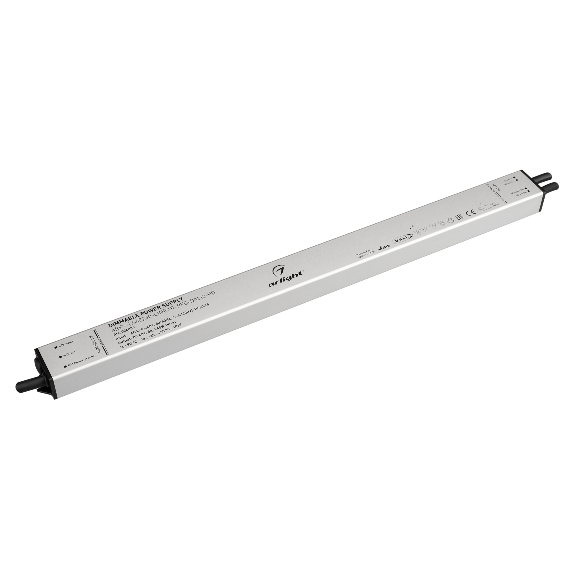 Блок питания ARPV-LG48240-LINEAR-PFC-DALI2-PD (48V, 5A, 240W) 034884 - Arlight