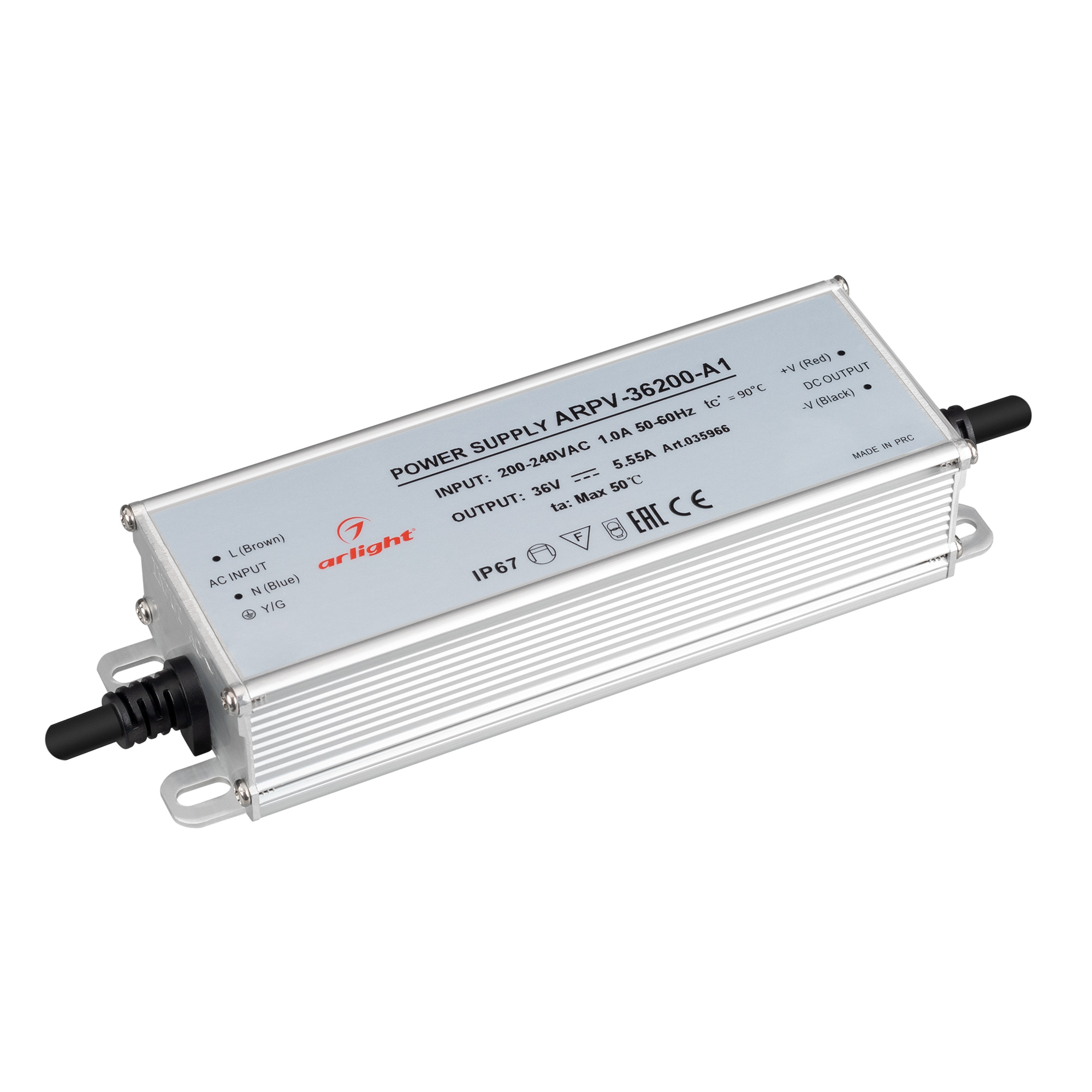 Блок питания ARPV-36200-A1 (36V, 5.55A, 200W) 035966 - Arlight