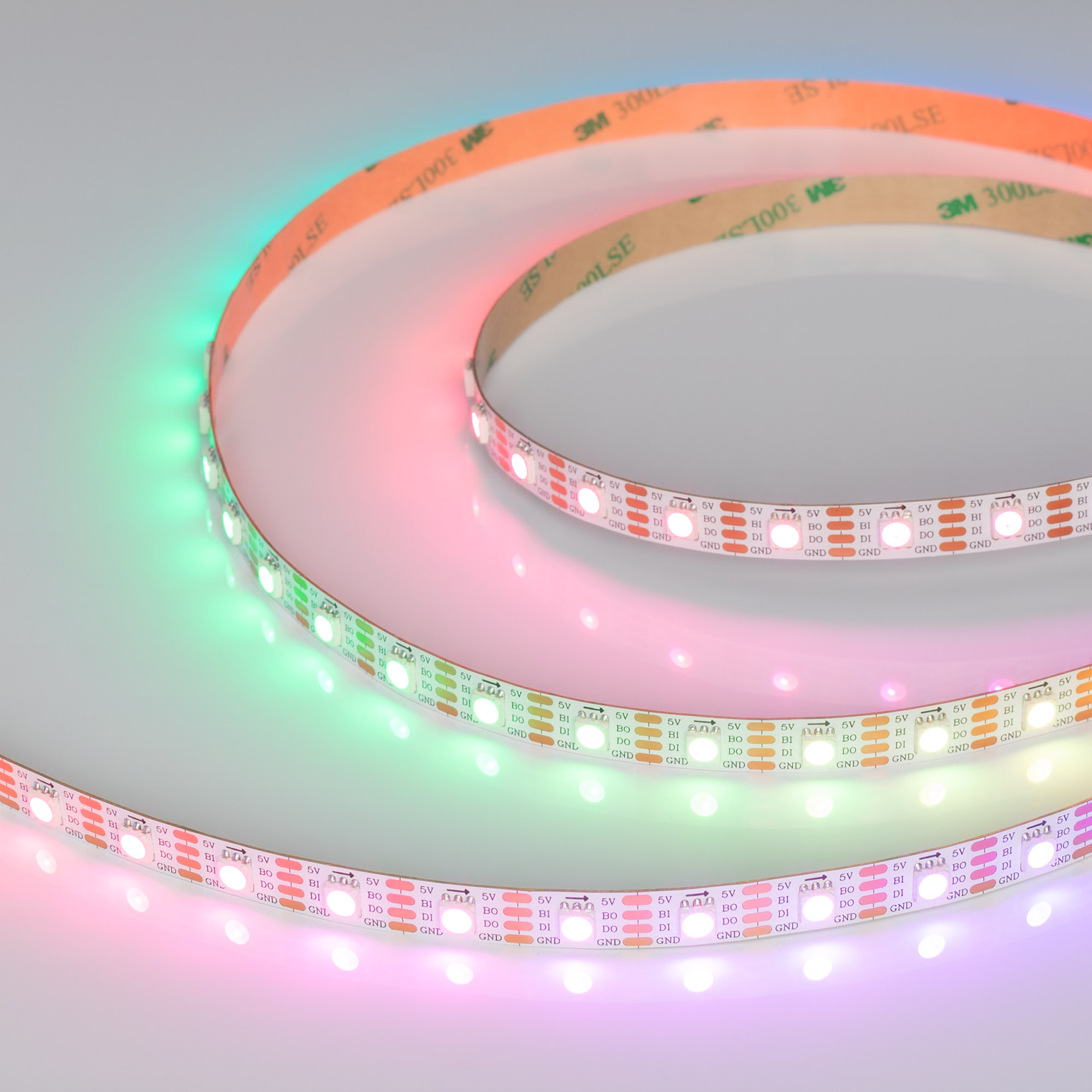Купить Лента SPI-B60-10mm 5V RGB-PX1-BPT (12 W/m, IP20, 5060) 037855 Arlight оптом в Москве